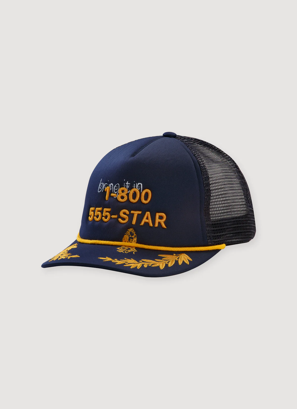 Paly Hollywood 555-Star Trucker Hat Navy