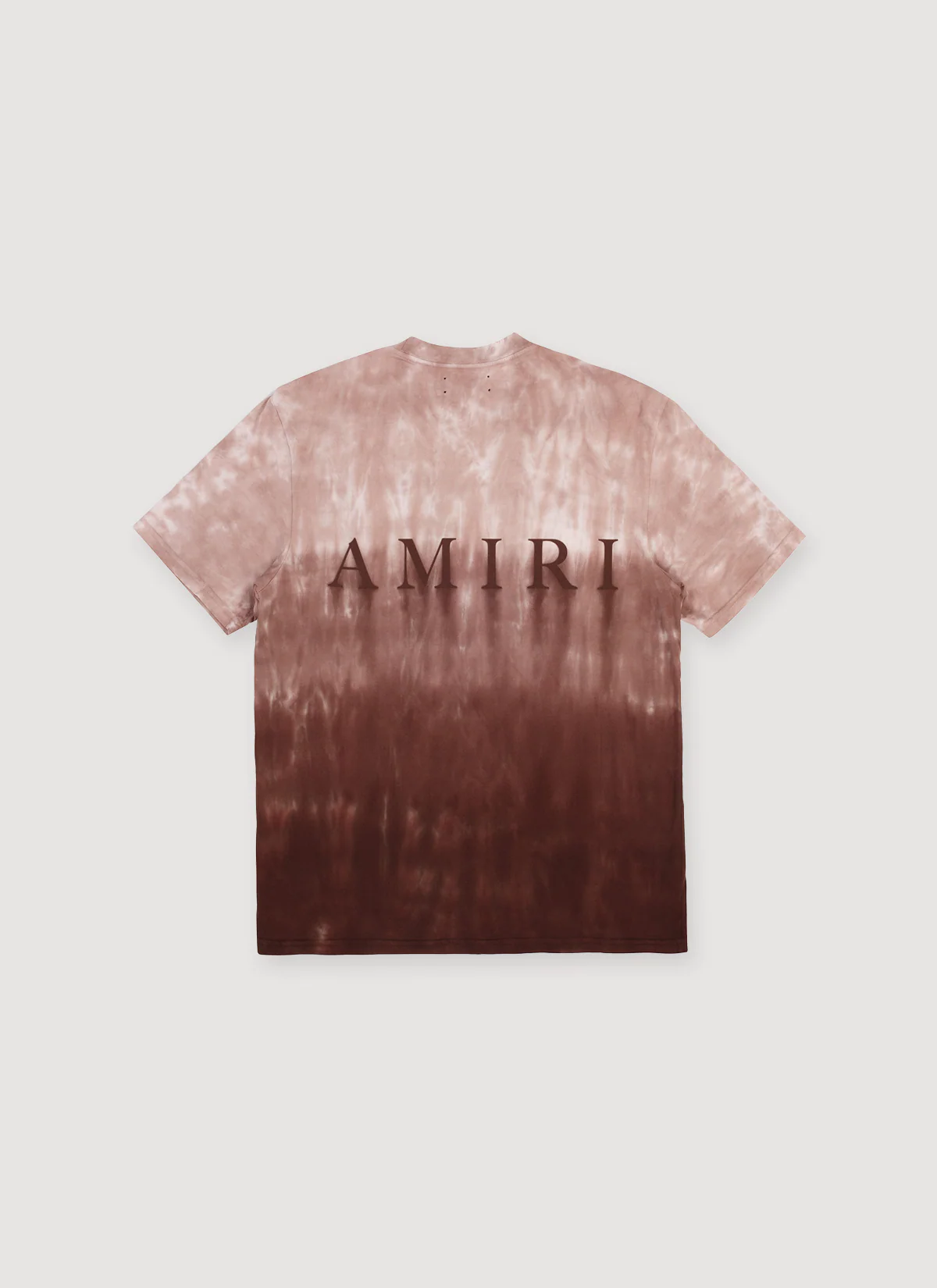 Amiri MA Logo Dip Dye Tee Brown - Image 2