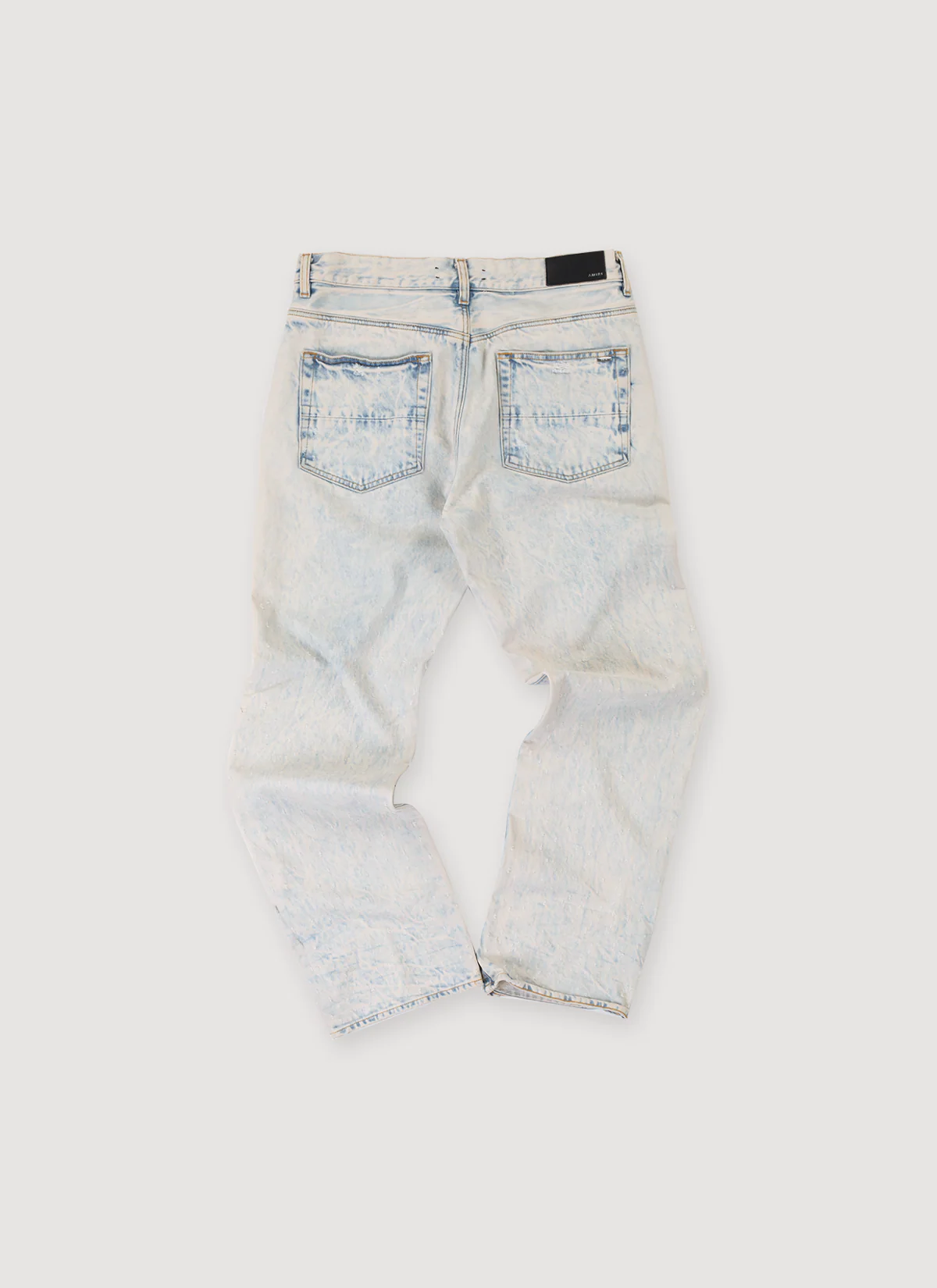 Amiri Shotgun Jeans Acid Wash Cream Tan (Pre-Owned) - Image 2