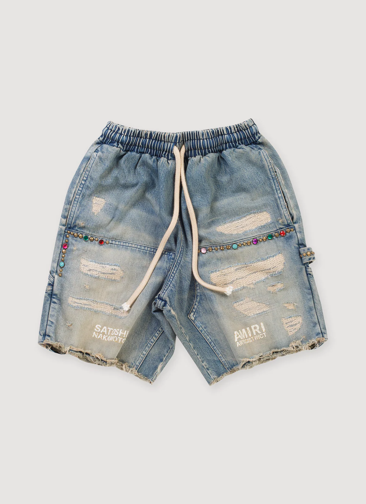 Amiri Satoshi Nakamoto Carpenter Denim Shorts Dirty Indigo (Pre-Owned)