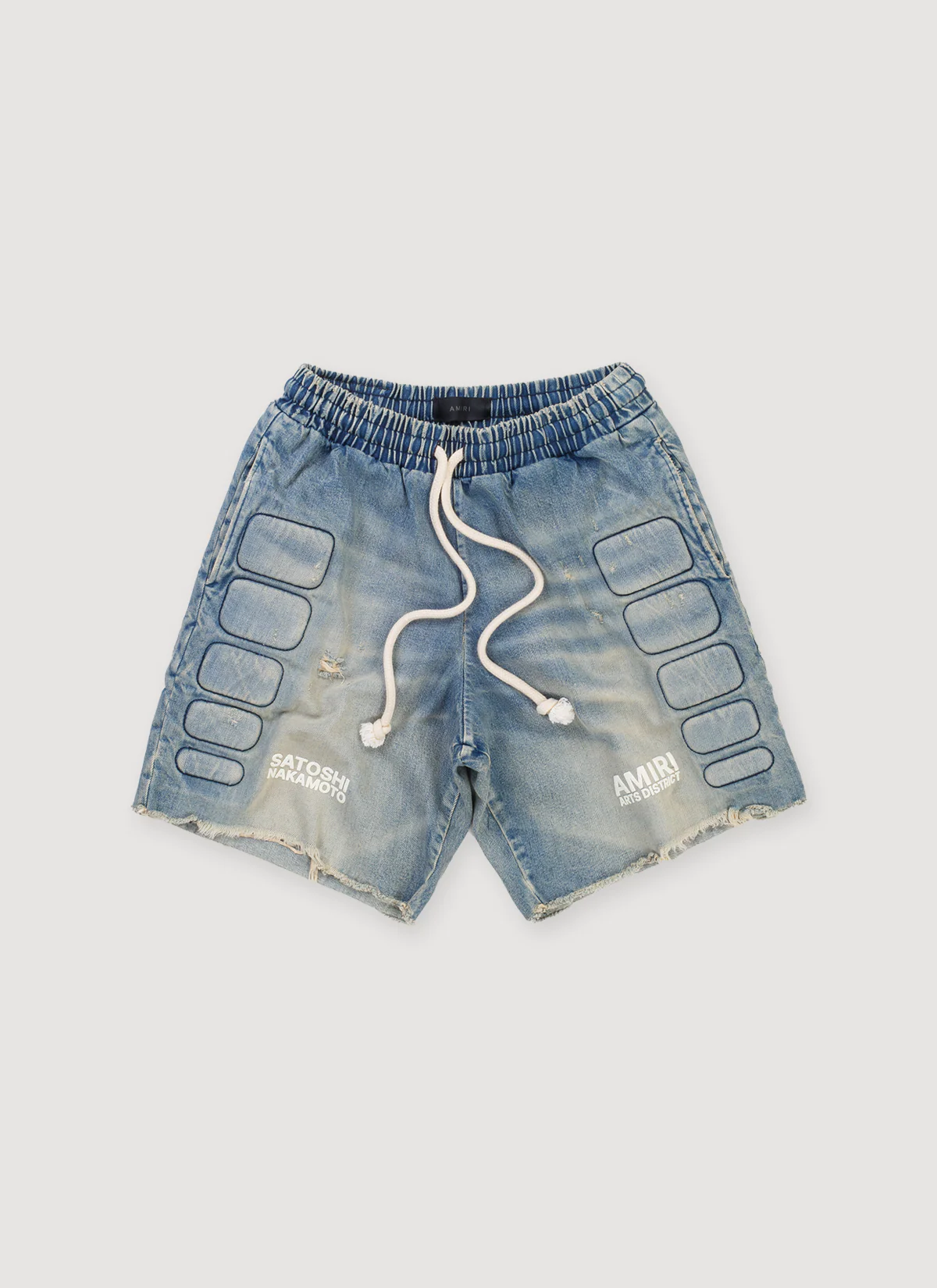 Amiri Satoshi Nakamoto Moto Shorts Indigo (Pre-Owned)