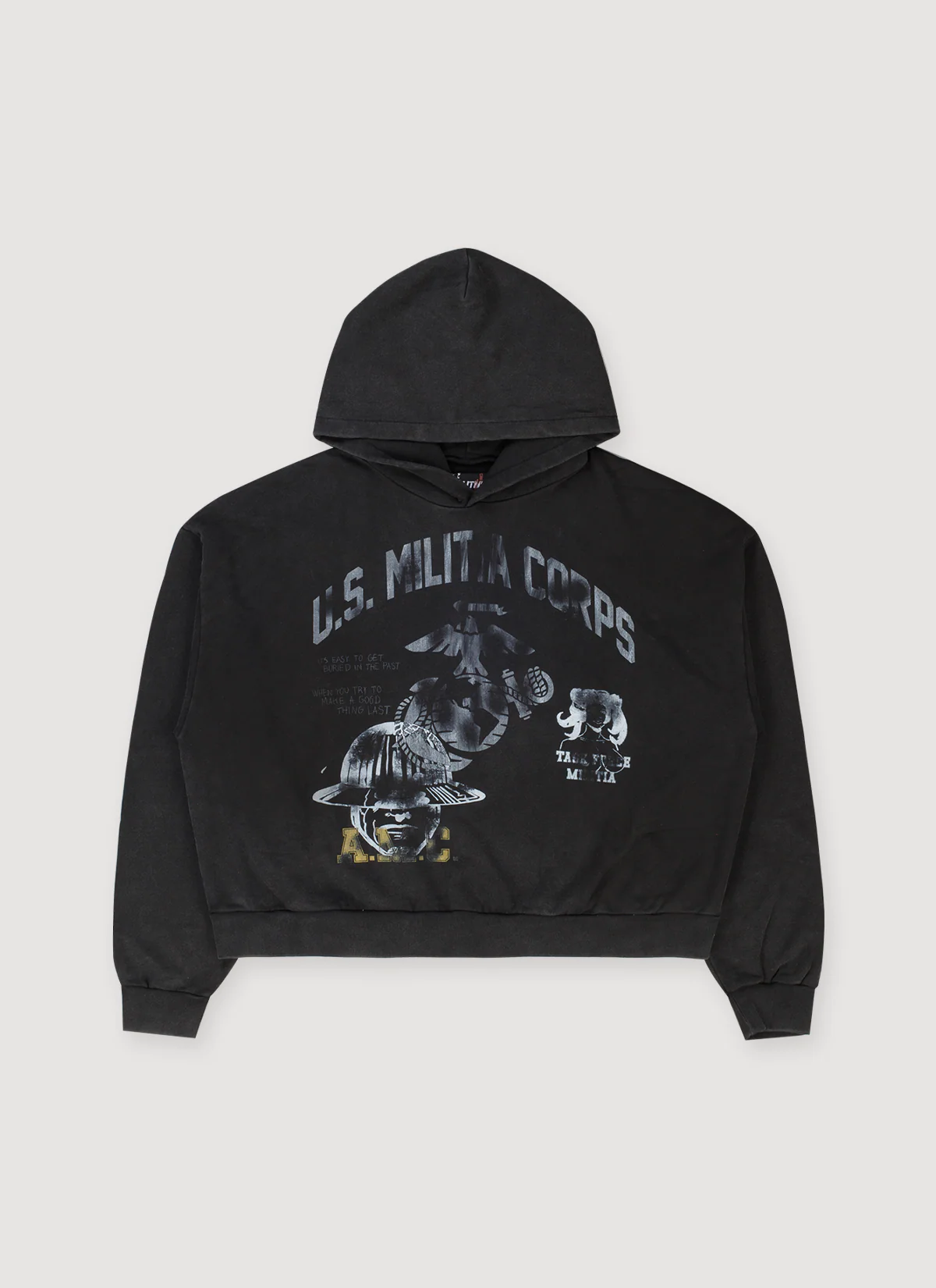 Awaited Militia Corps Sweatshirt Black