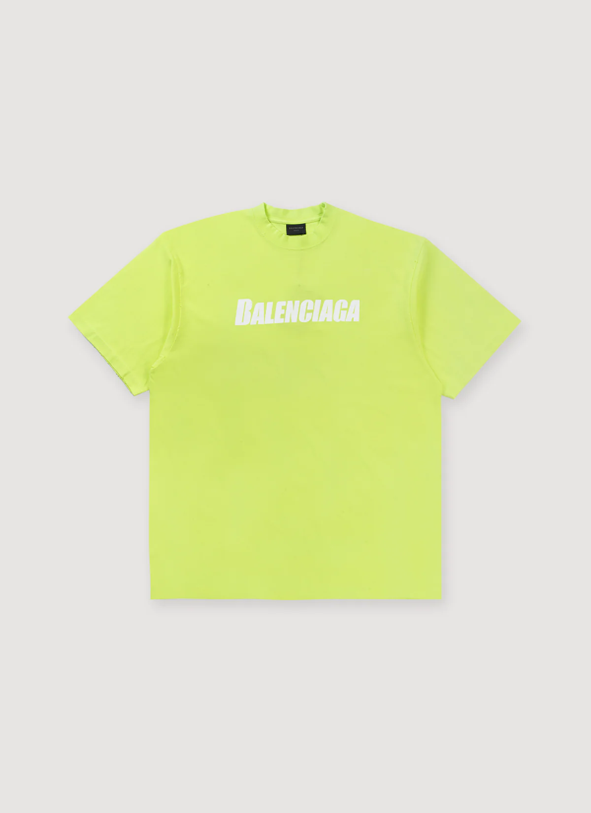 Balenciaga Caps Oversized Tee Neon