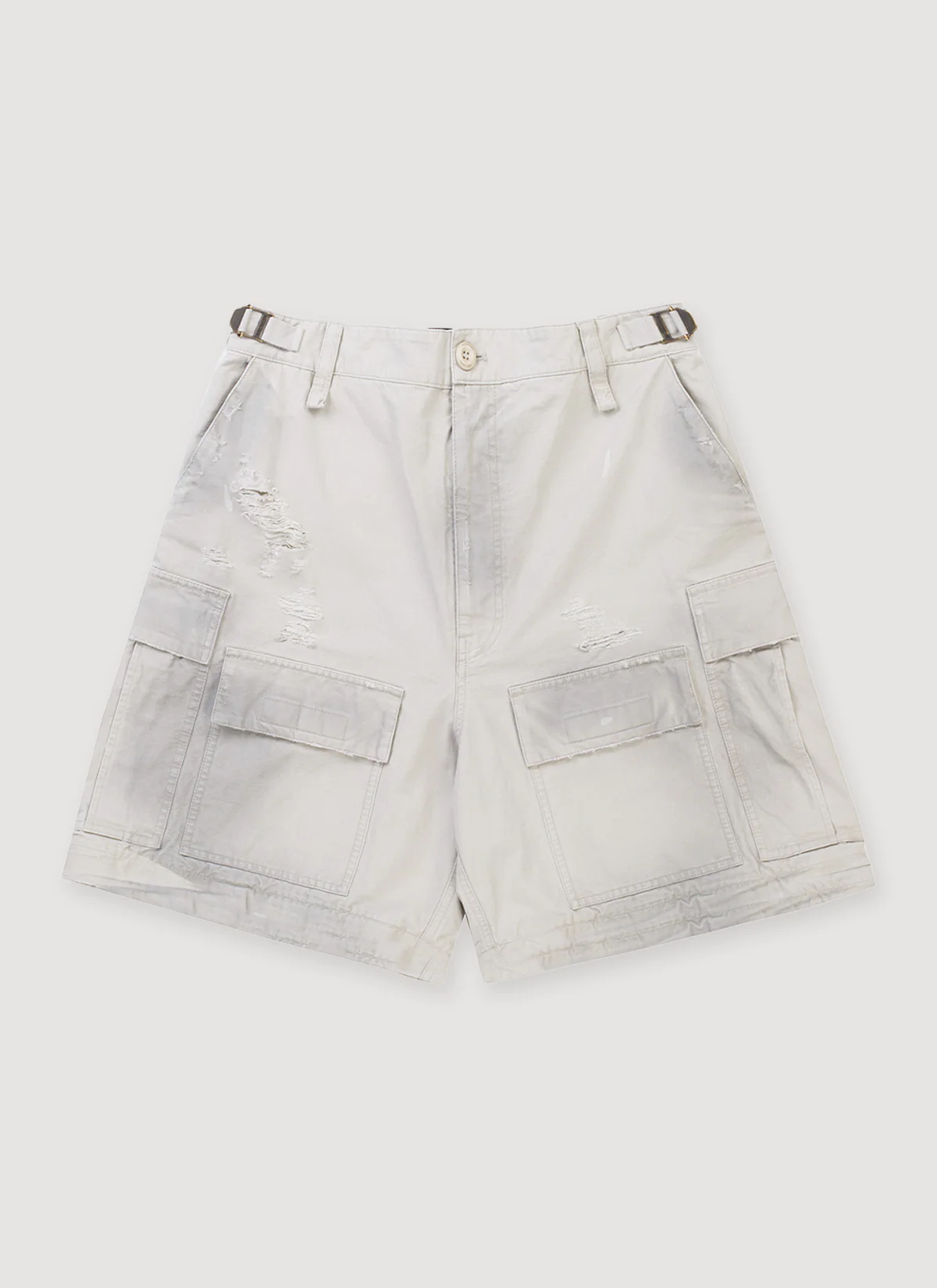 Balenciaga Convertible Distressed Cargo Trouser Dirty White - Image 3