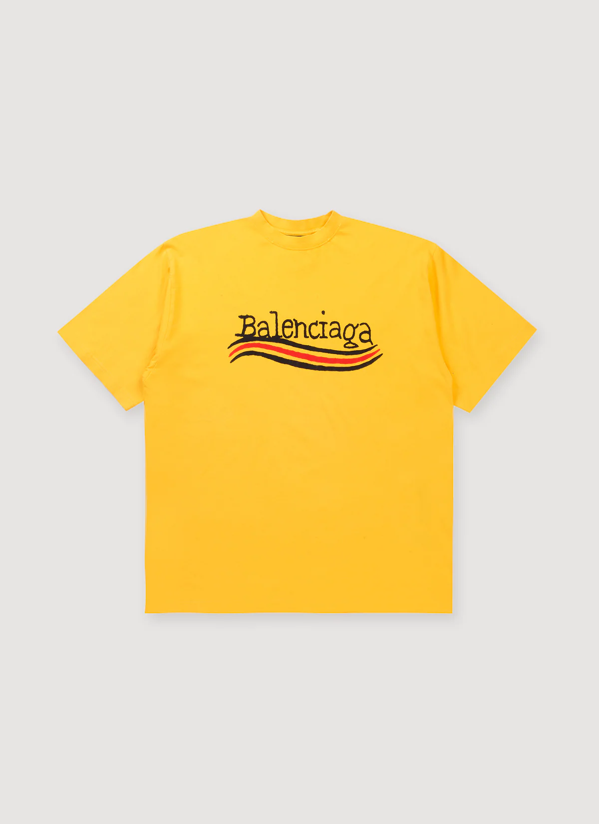 Balenciaga Hand Drawn Political Tee Maize