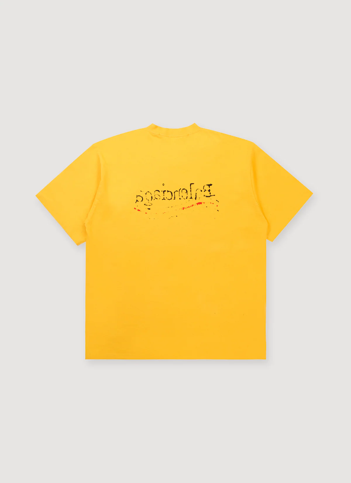 Balenciaga Hand Drawn Political Tee Maize - Image 2