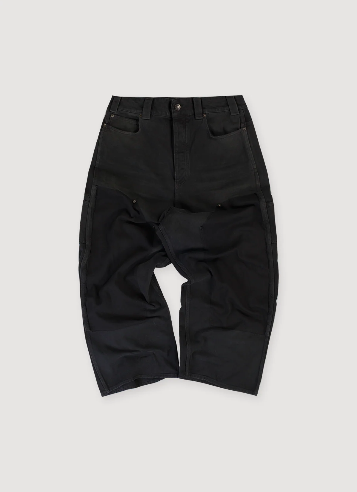 Balenciaga Ripped Off Baggy Double Knee Carpenters Black (Pre-Owned)