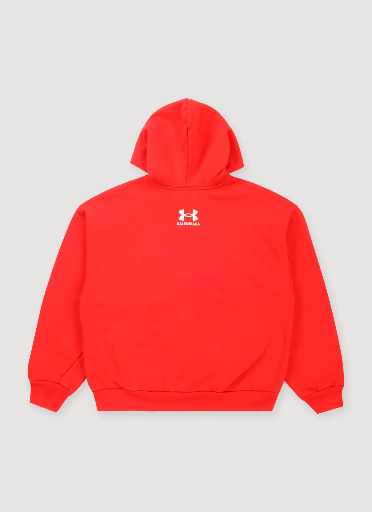 Balenciaga Under Armour Zip Up Sweatshirt Red - Image 2