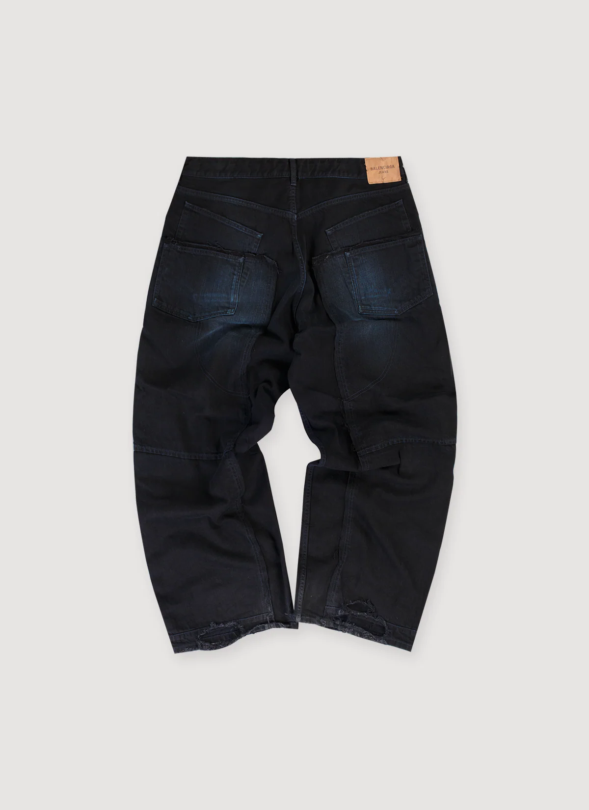 Balenciage Overdyed Double Knee Pants Washed Indigo (Pre-Owned) - Image 2