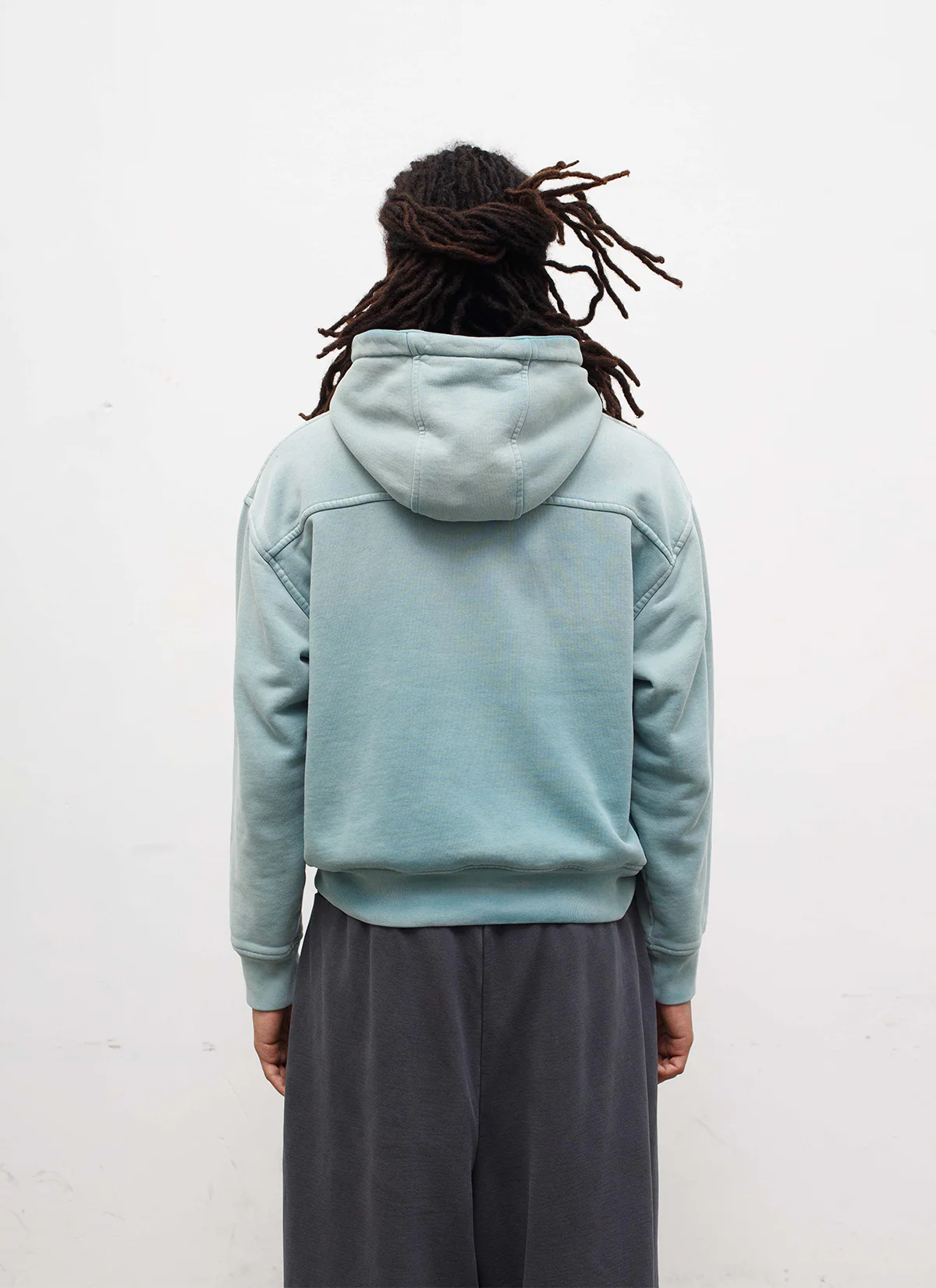 Pieces Basic Program Zip Up Sweatshirt Seafoam - Image 4