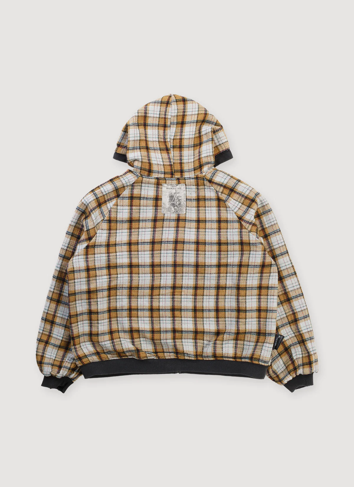 Basketcase Gallery Hench Plaid Thermal Reversible Sweatshirt Black - Image 4