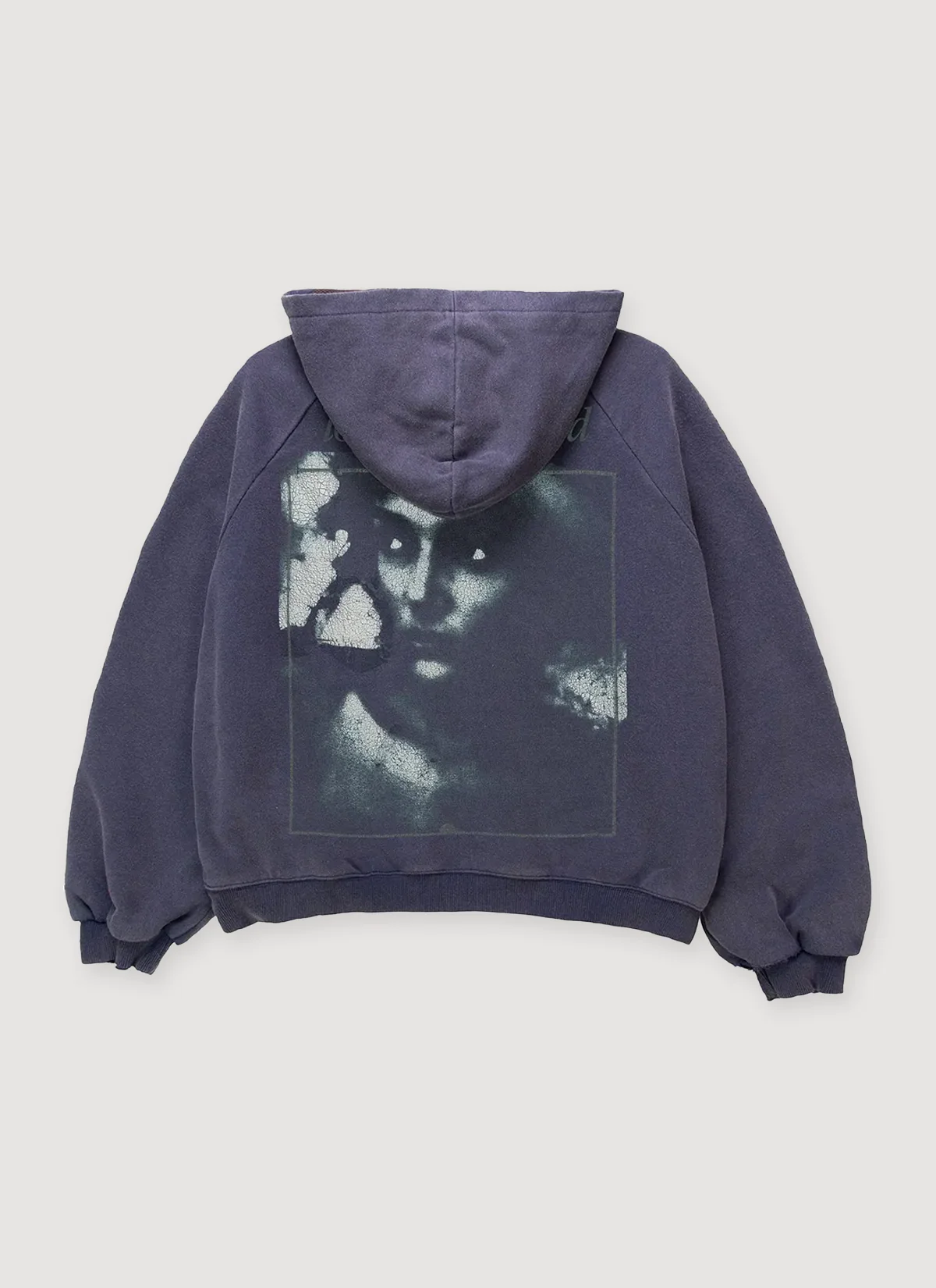 Basketcase Gallery Siren Thermal Lined Sweatshirt Navy - Image 2