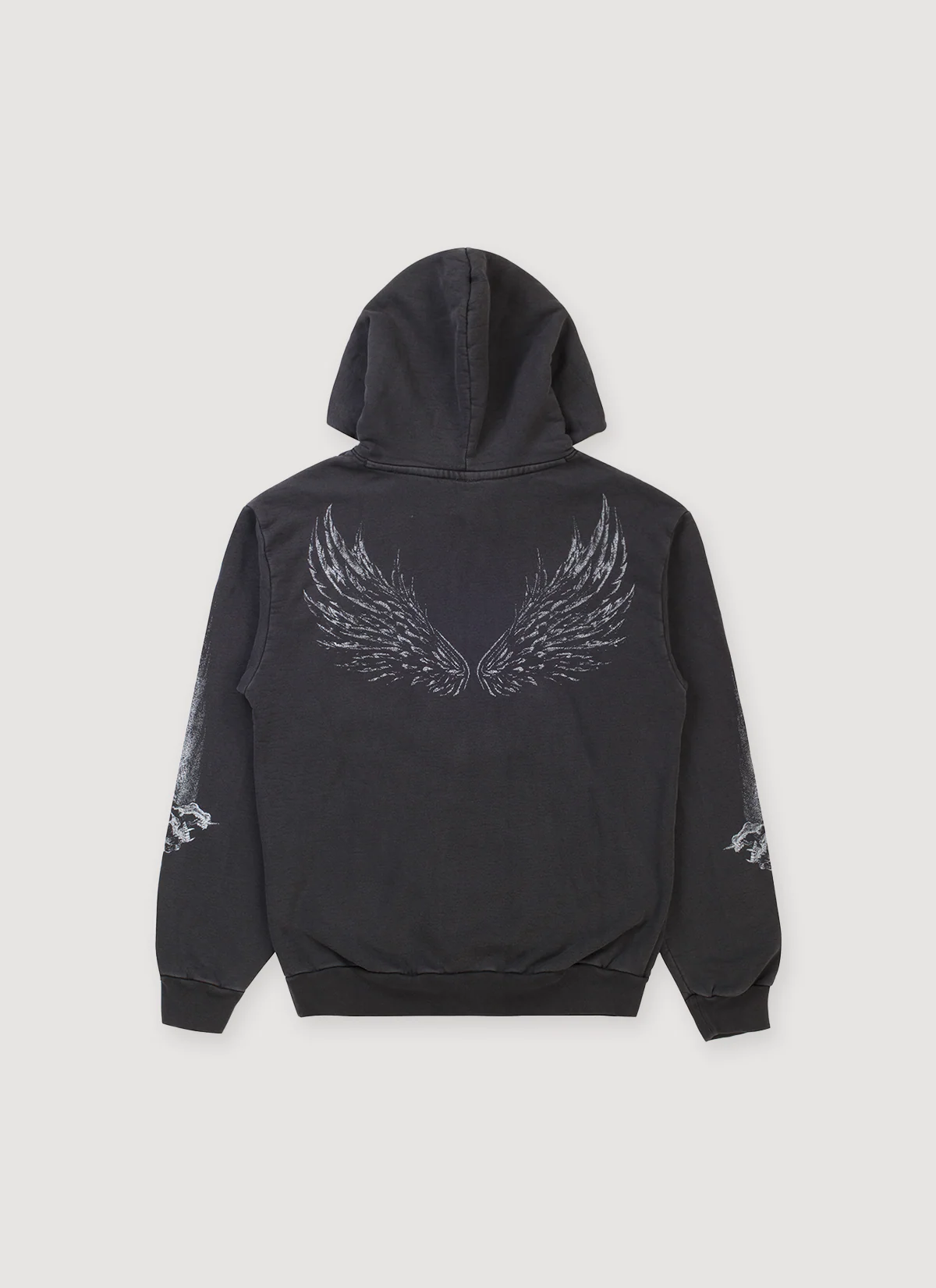 Basketcase Gallery Wings Sweatshirt Vintage Black - Image 2