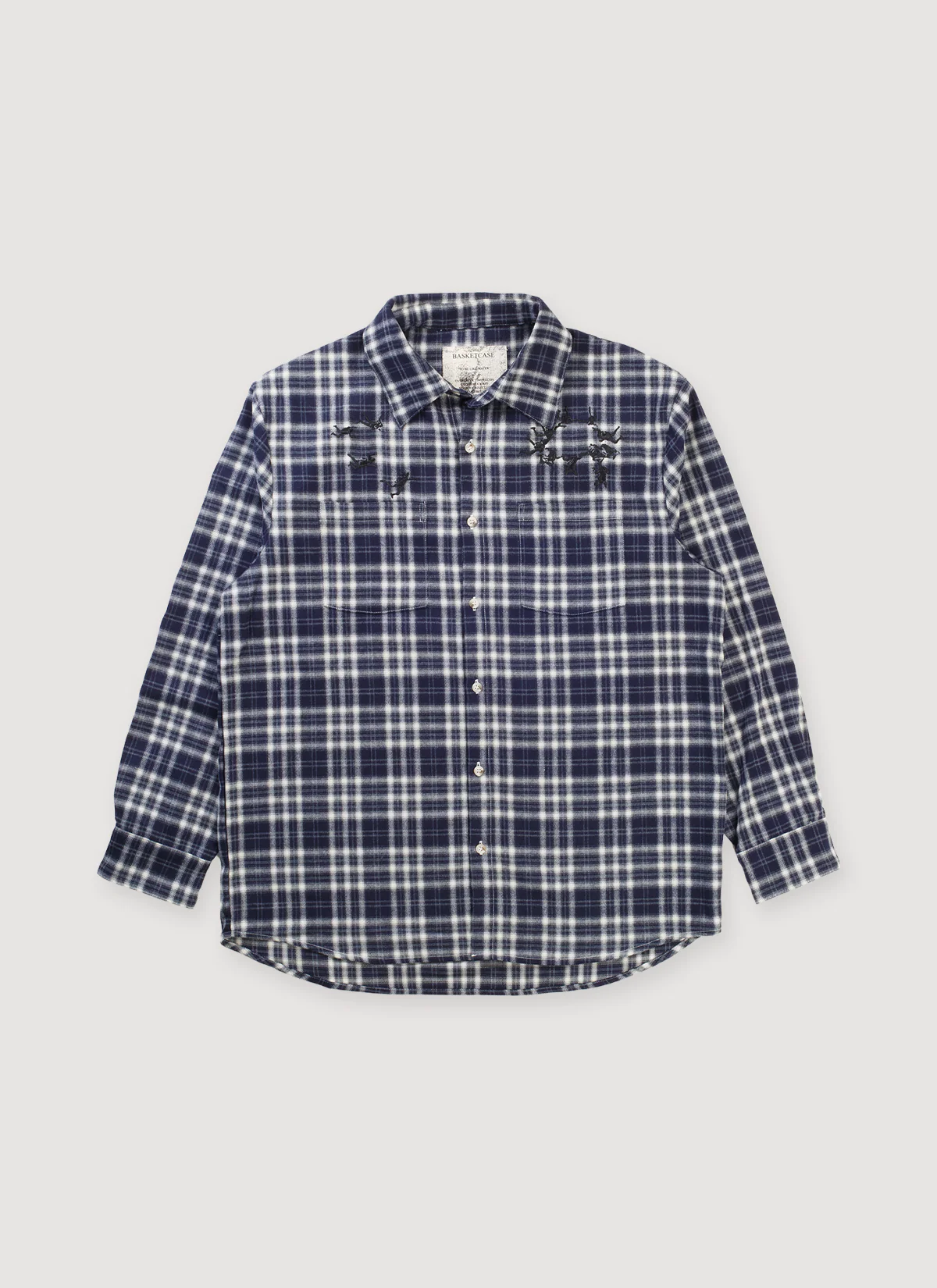 Basketcase Parachute Flannel Navy