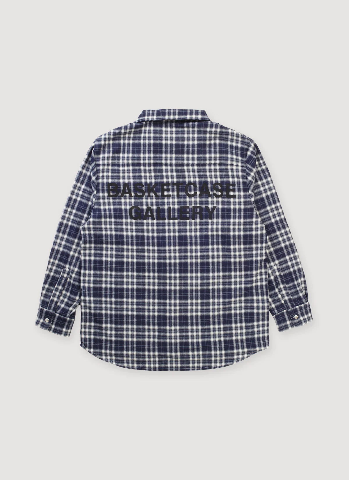 Basketcase Parachute Flannel Navy - Image 2