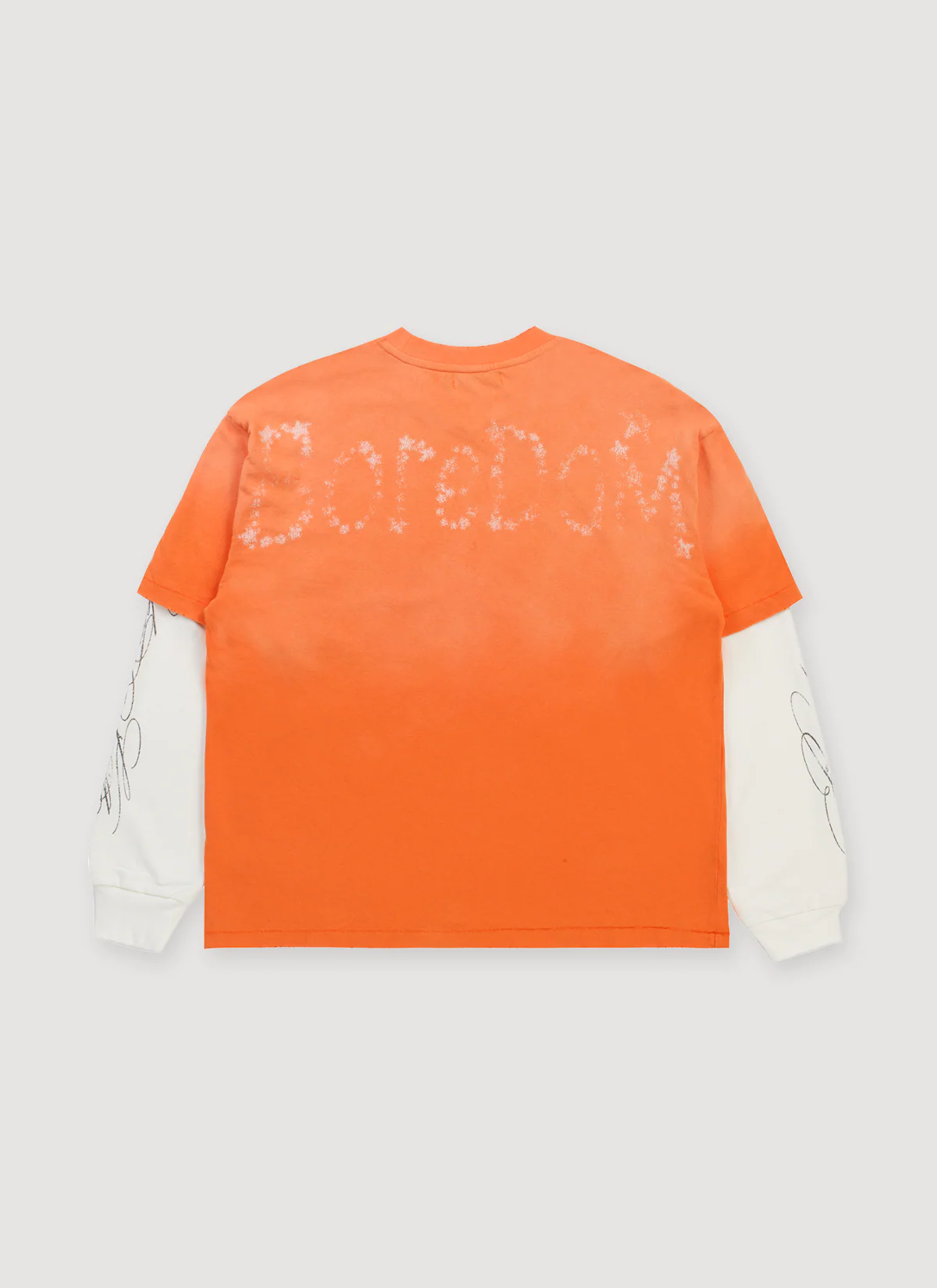 Boredom Kills Purpose Double Tee Orange - Image 2