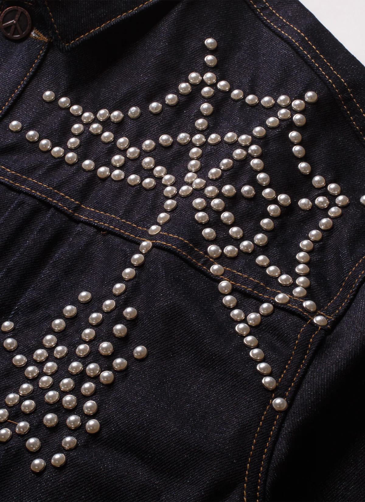 Boredom Kills Spider Denim Jacket Raw Indigo - Image 3