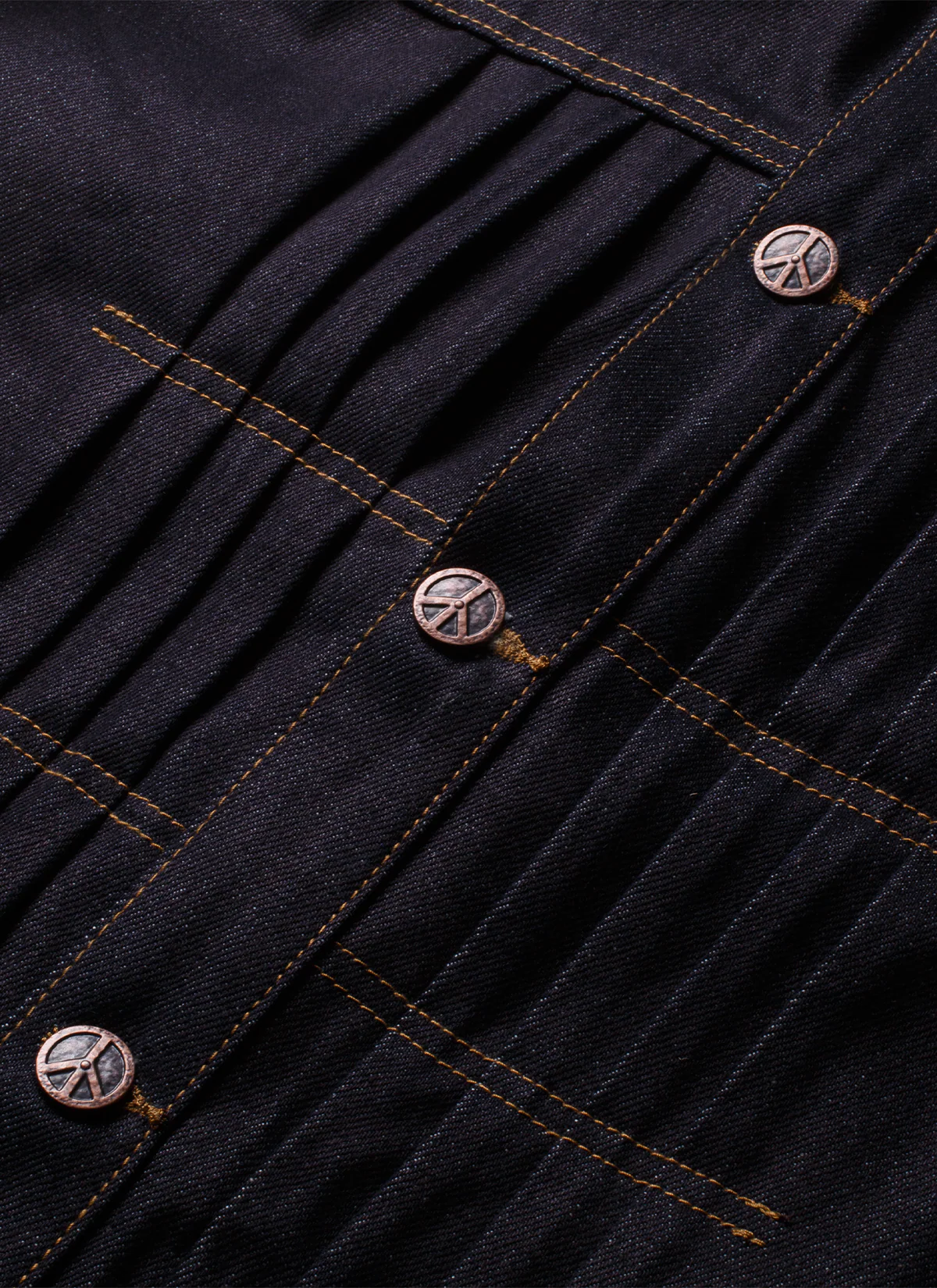 Boredom Kills Spider Denim Jacket Raw Indigo - Image 4