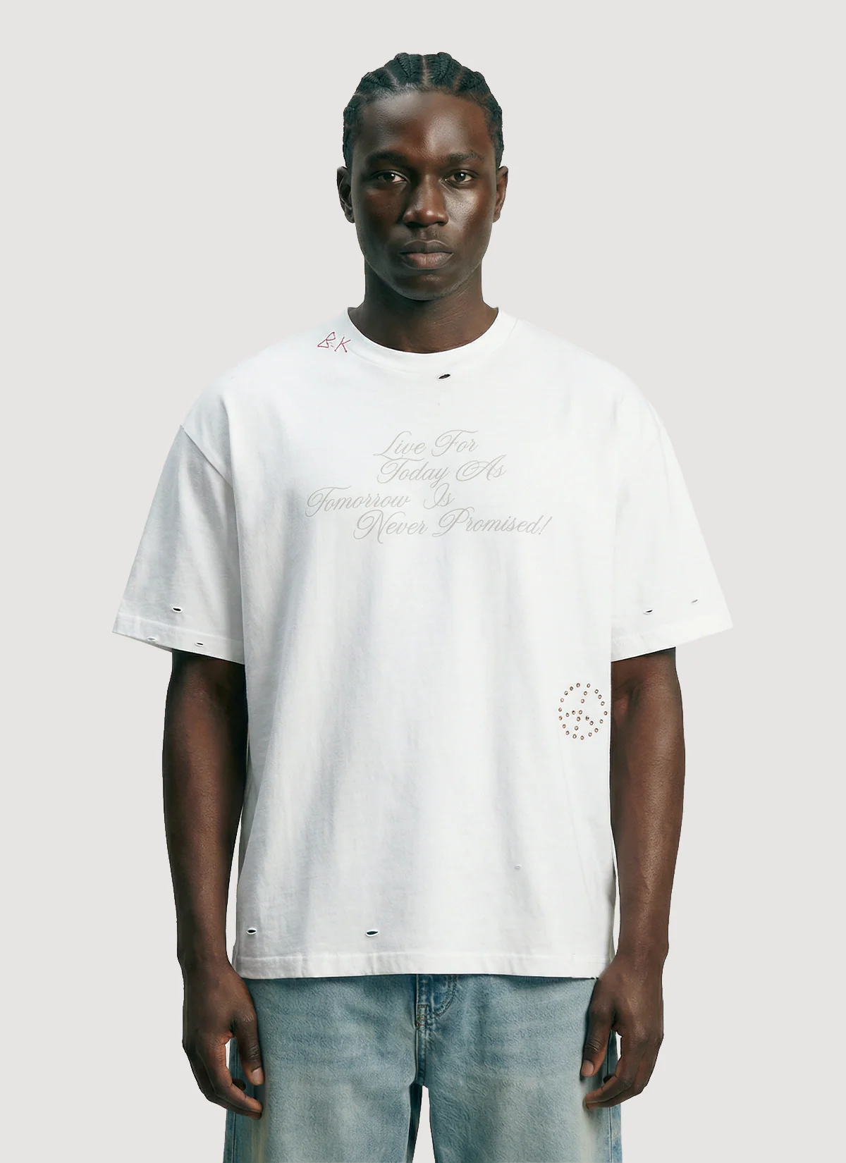 Boredom Kills Tomorrow Tee White - Image 5