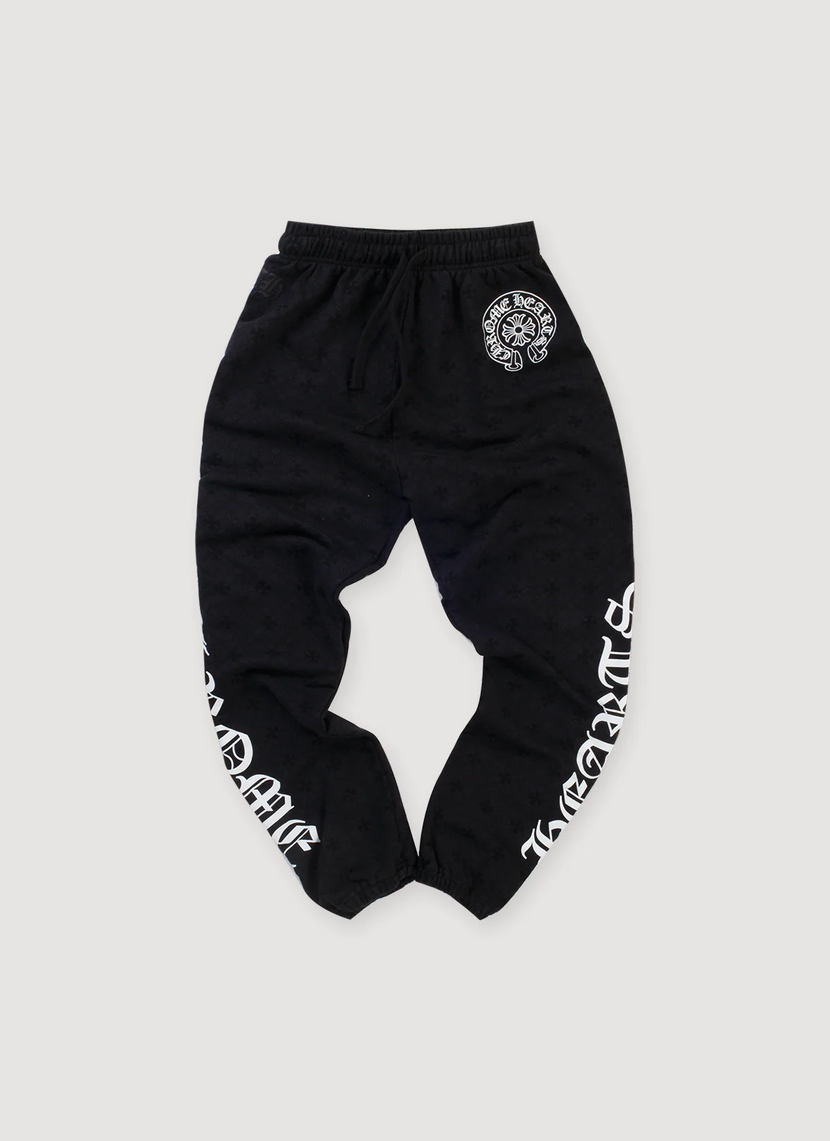 Chrome Hearts Cemetery Cross Horseshoe Sweatpants Black (Pre-Owned)