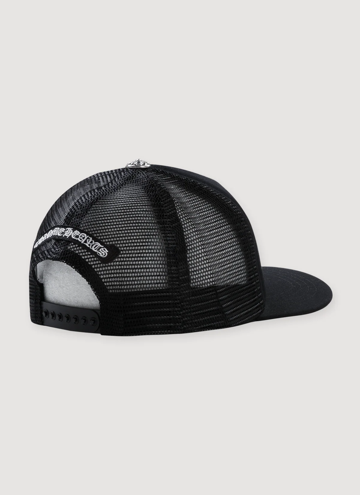Chrome Hearts Cemetery Cross Pony Hair Trucker Black - Image 2