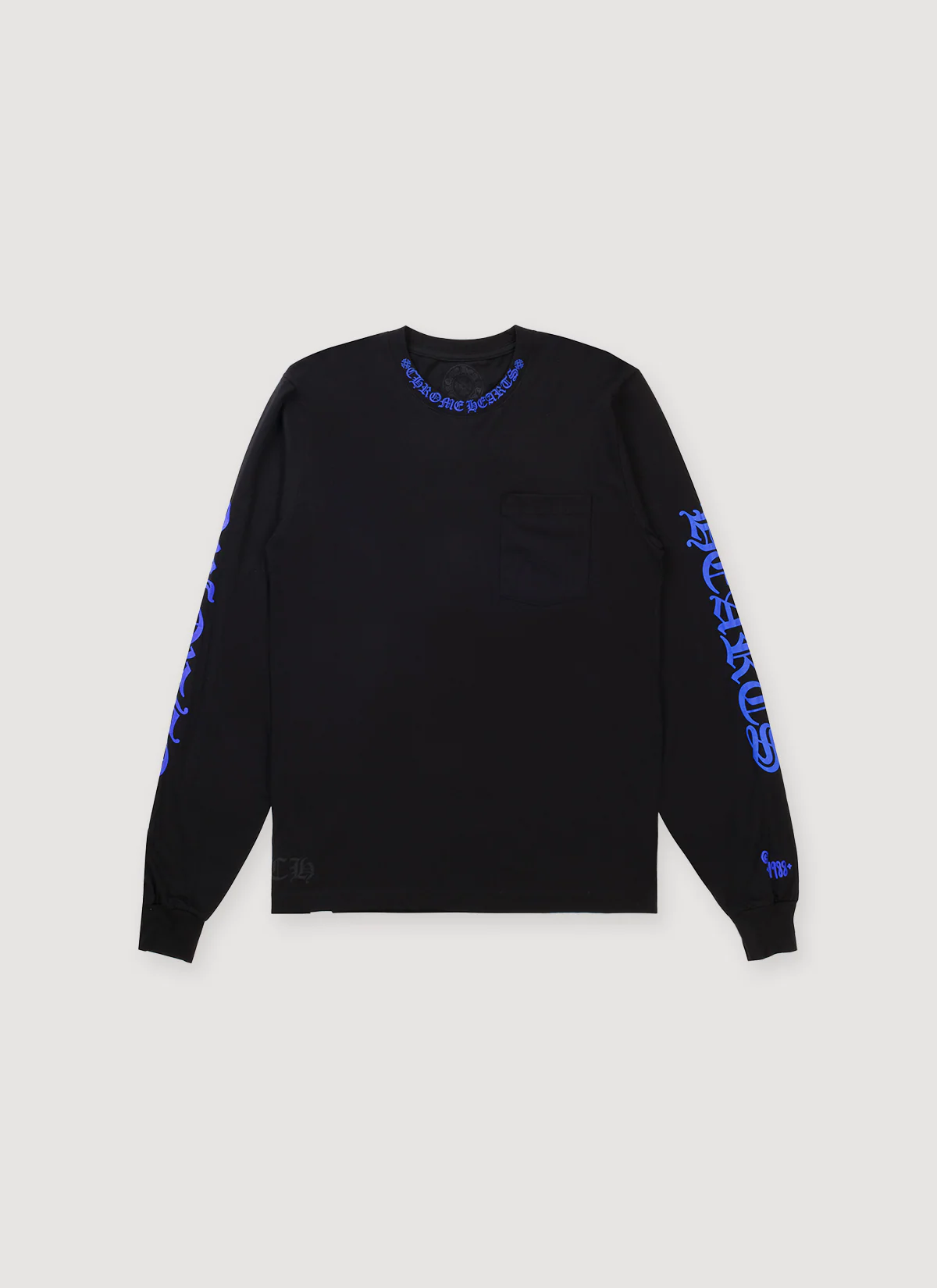 Chrome Hearts 1988 Neck Logo Longsleeve Black Blue