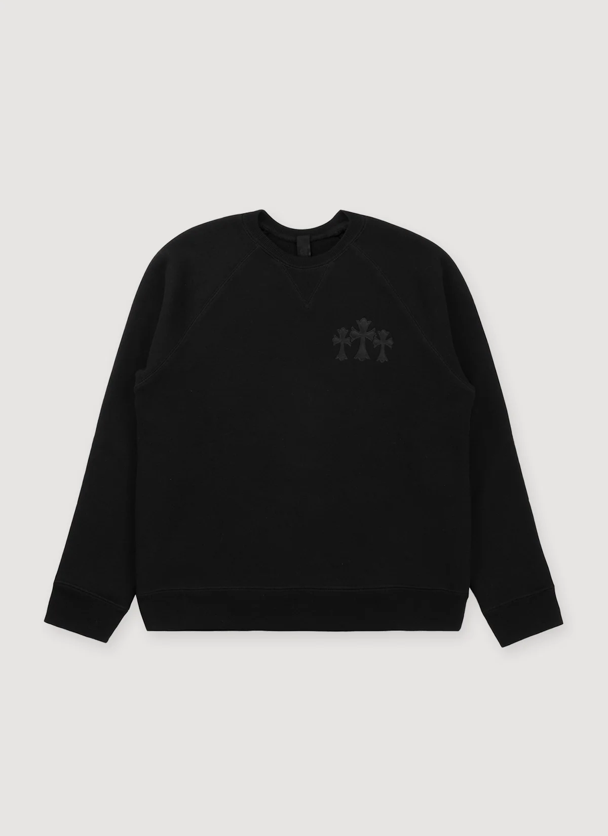 Chrome Hearts 711 Cemetery Cross Crewneck Sweater Black