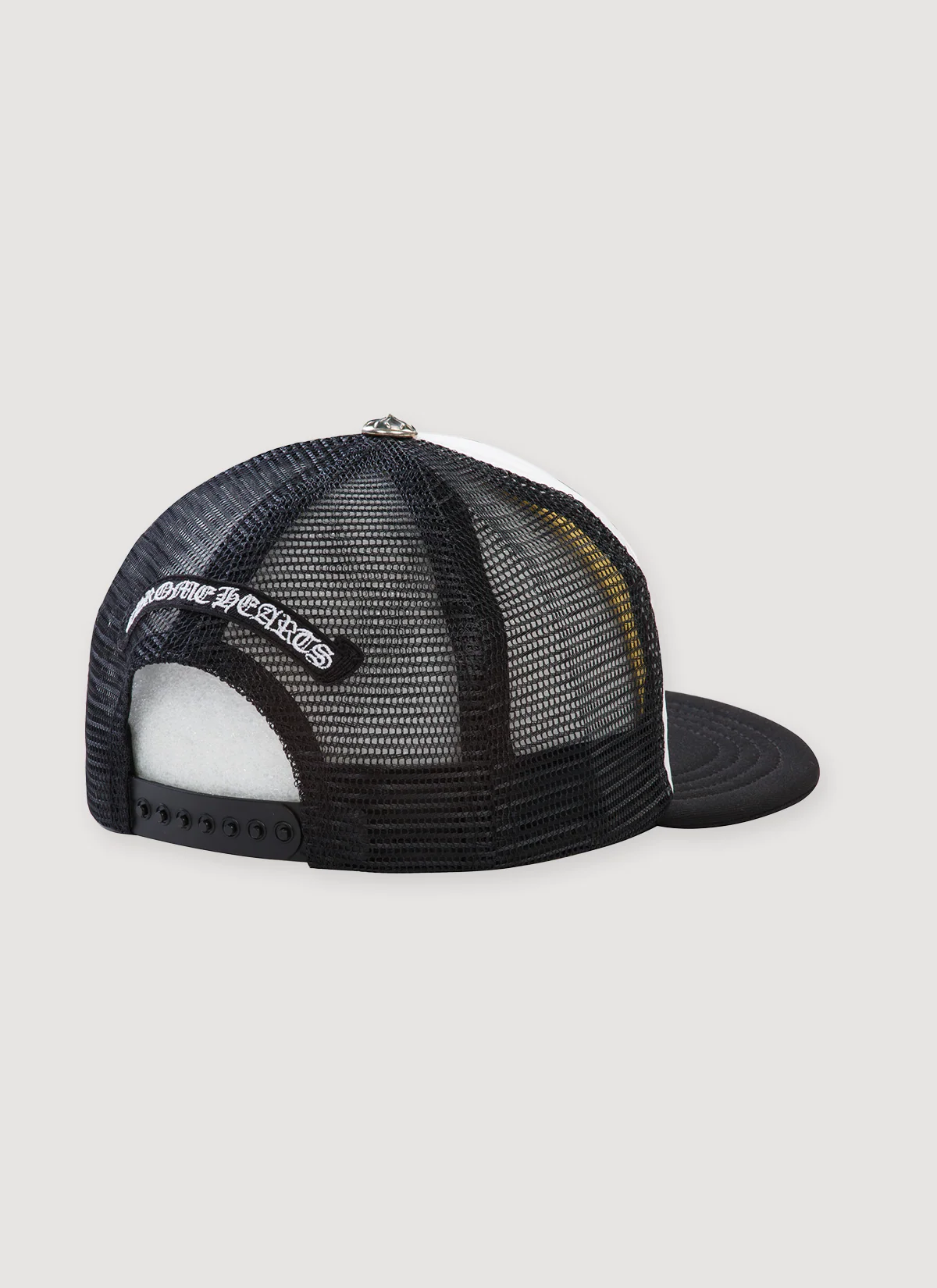 Chrome Hearts Camo Cemetery Cross Trucker Hat Black - Image 2