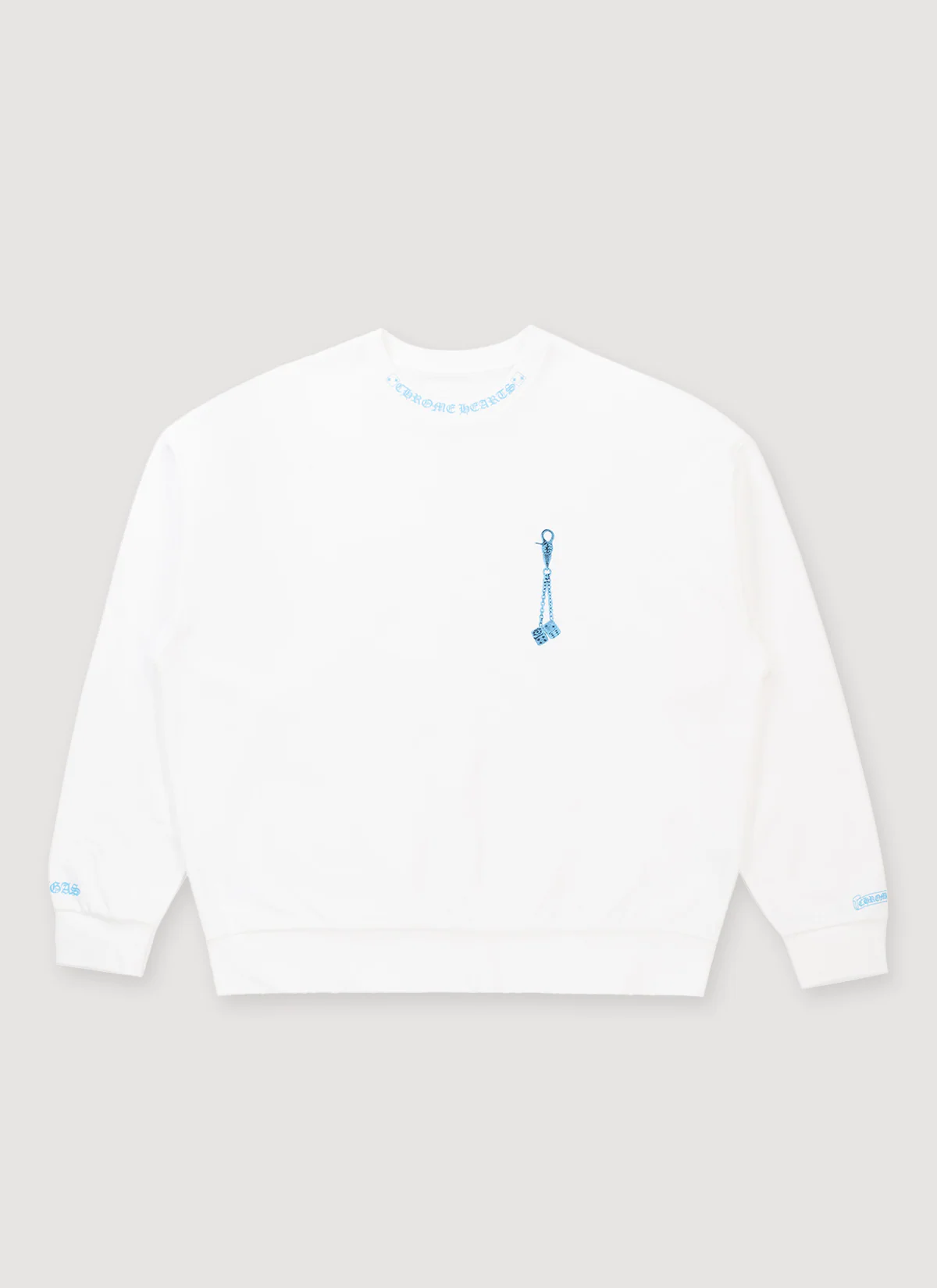 Chrome Hearts Fontainebleau Dice Crewneck White