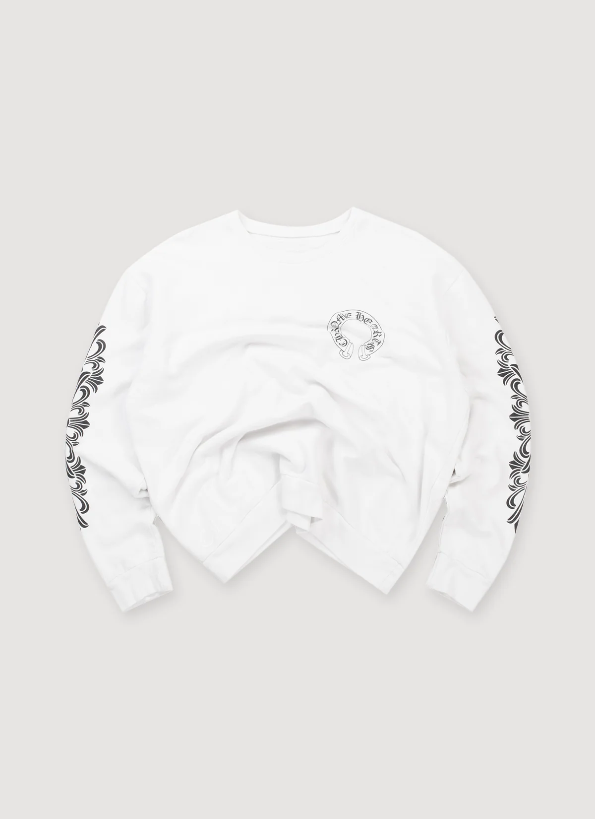 Chrome Hearts Horseshoe Crewneck White (Pre-Owned)