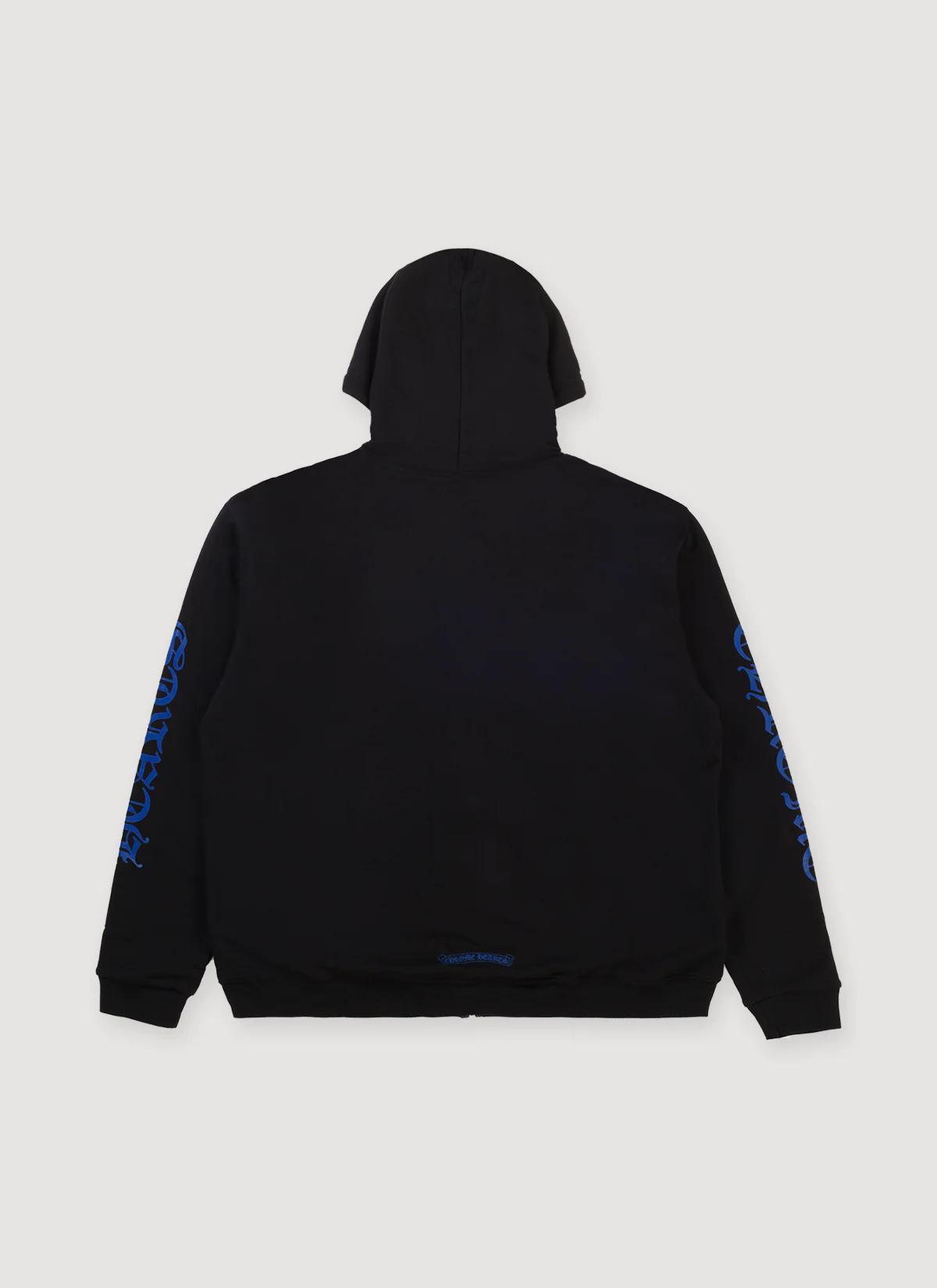 Chrome Hearts Vertical Logo Zip Up Sweatshirt Black Blue - Image 2