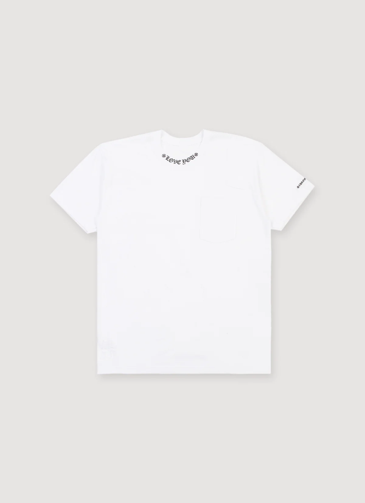 Chrome Hearts Love You Neck Logo Tee White