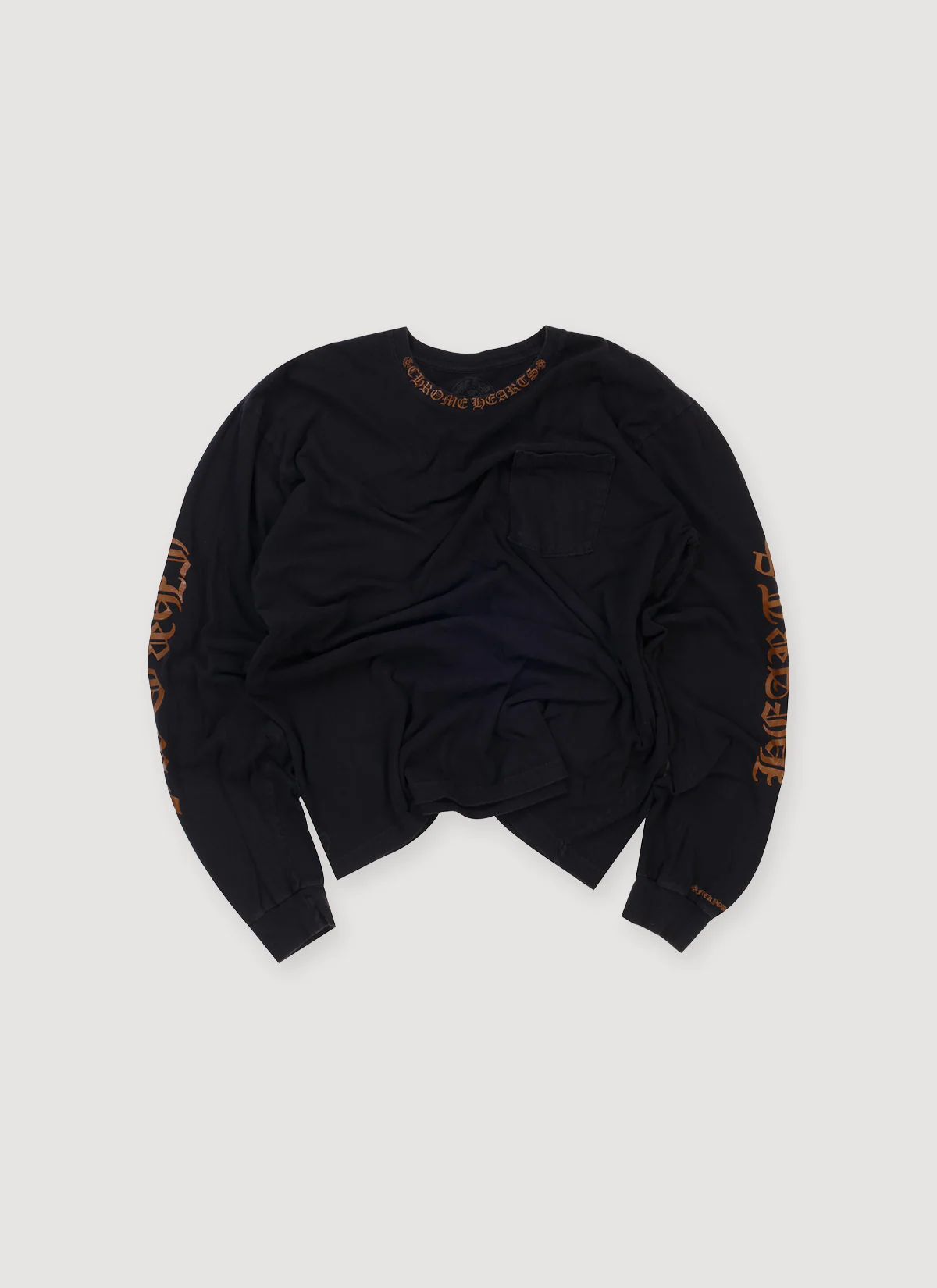 Chrome Hearts Neck Logo Longsleeve Black Brown (Pre-Owned)