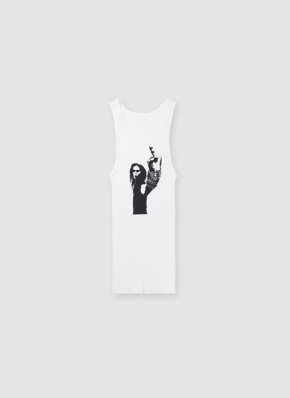 Chrome Hearts Richard Stark Ribbed Tank White