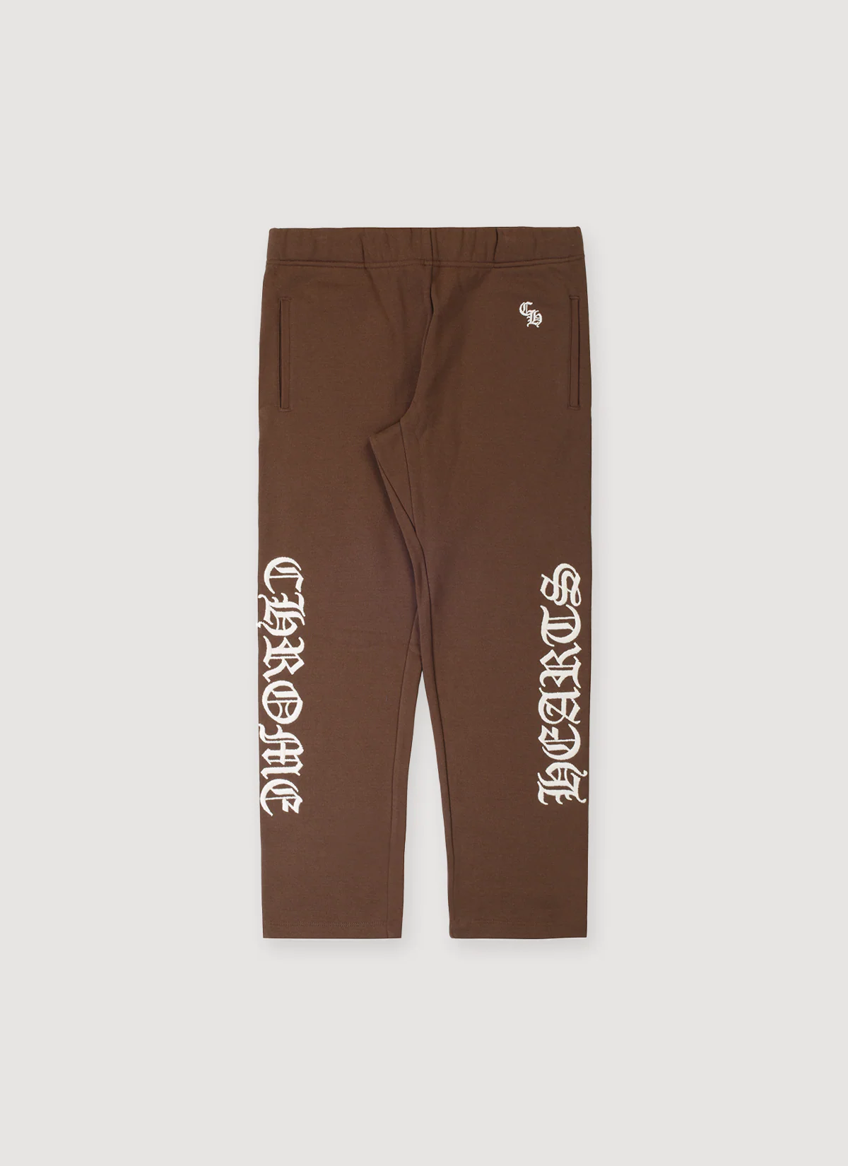 Chrome Hearts Script Embroidered Sweatpants Brown