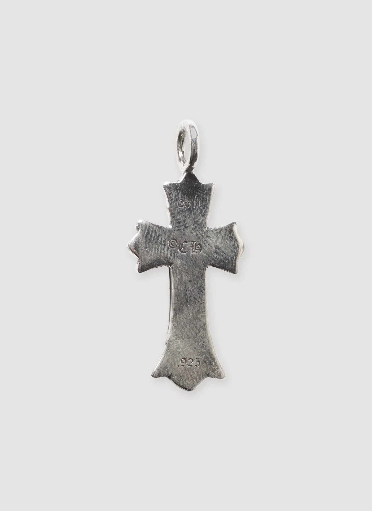 Chrome Hearts Small Double Cross Pendant Silver - Image 2