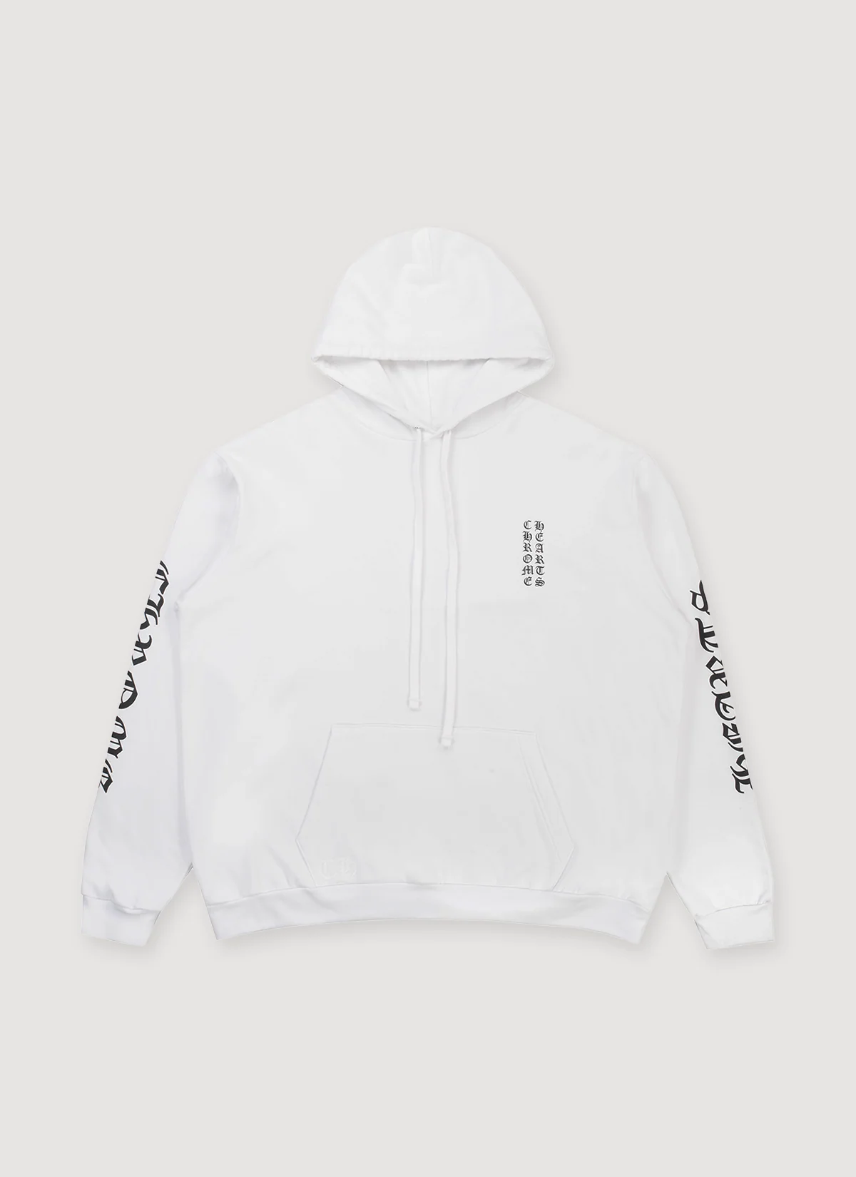 Chrome Hearts Vertical Logo Sweatshirt White Black