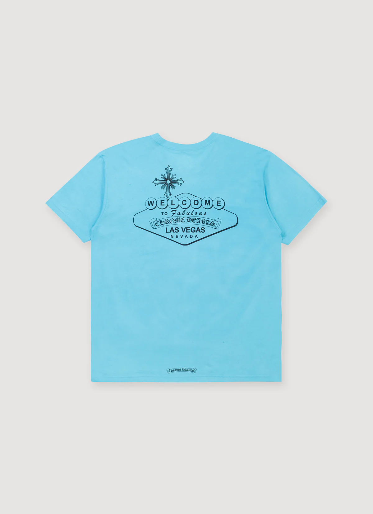 Chrome Hearts Welcome to Vegas Tee Blue - Image 2