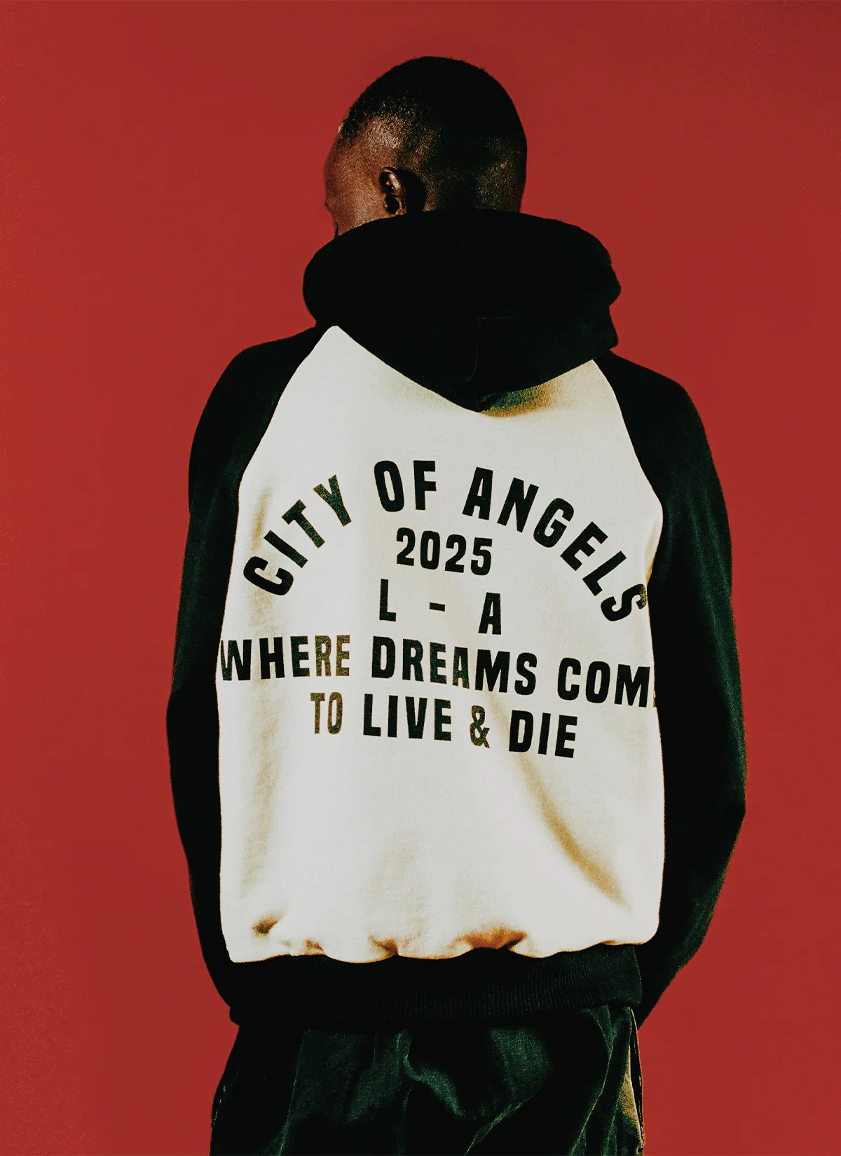 Pieces City of Angels Raglan Zip Up Sweatshirt Cream Black - Image 6