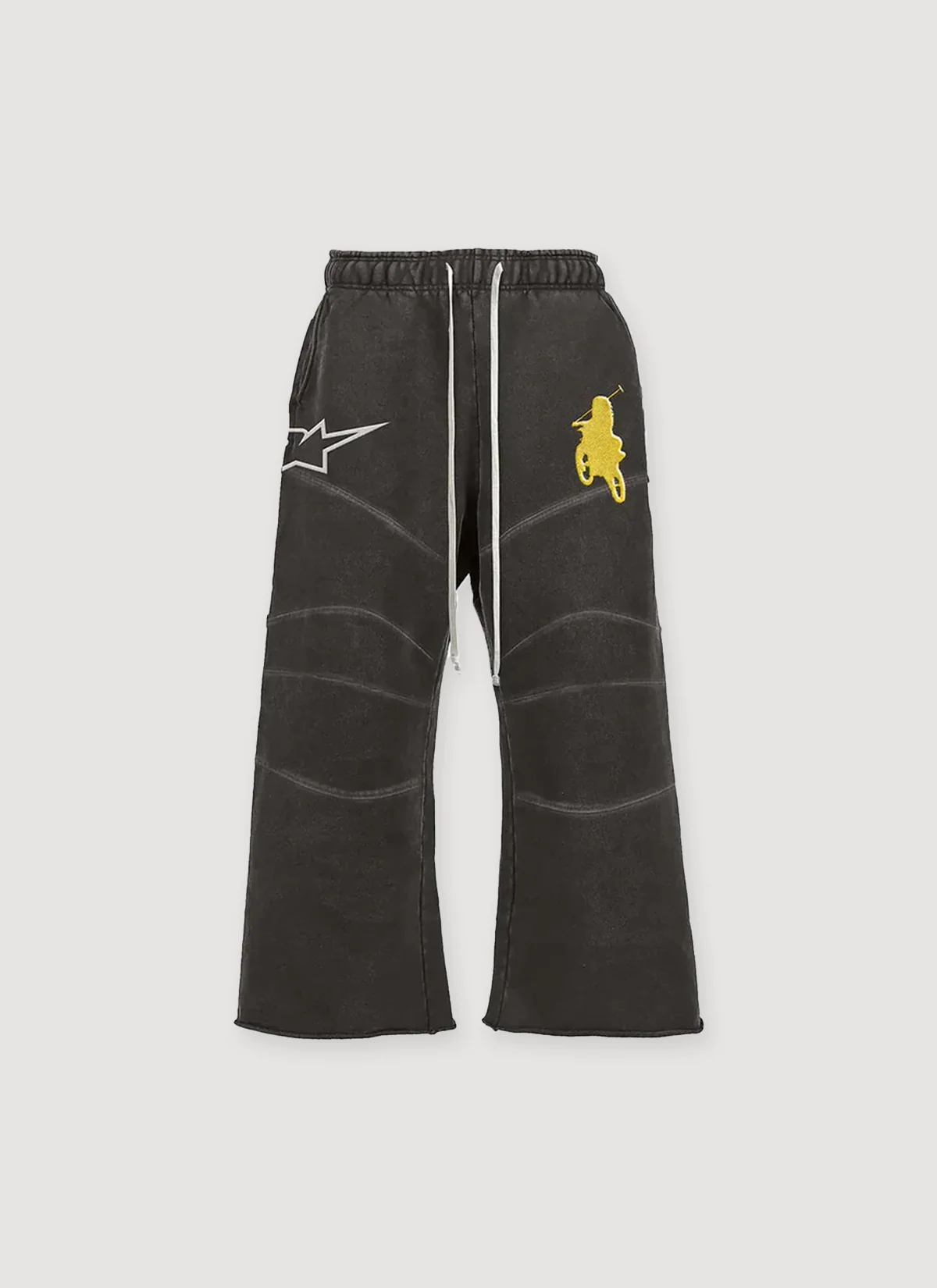 Triple Sevens Complexcon Moto Sweatpants Black Yellow