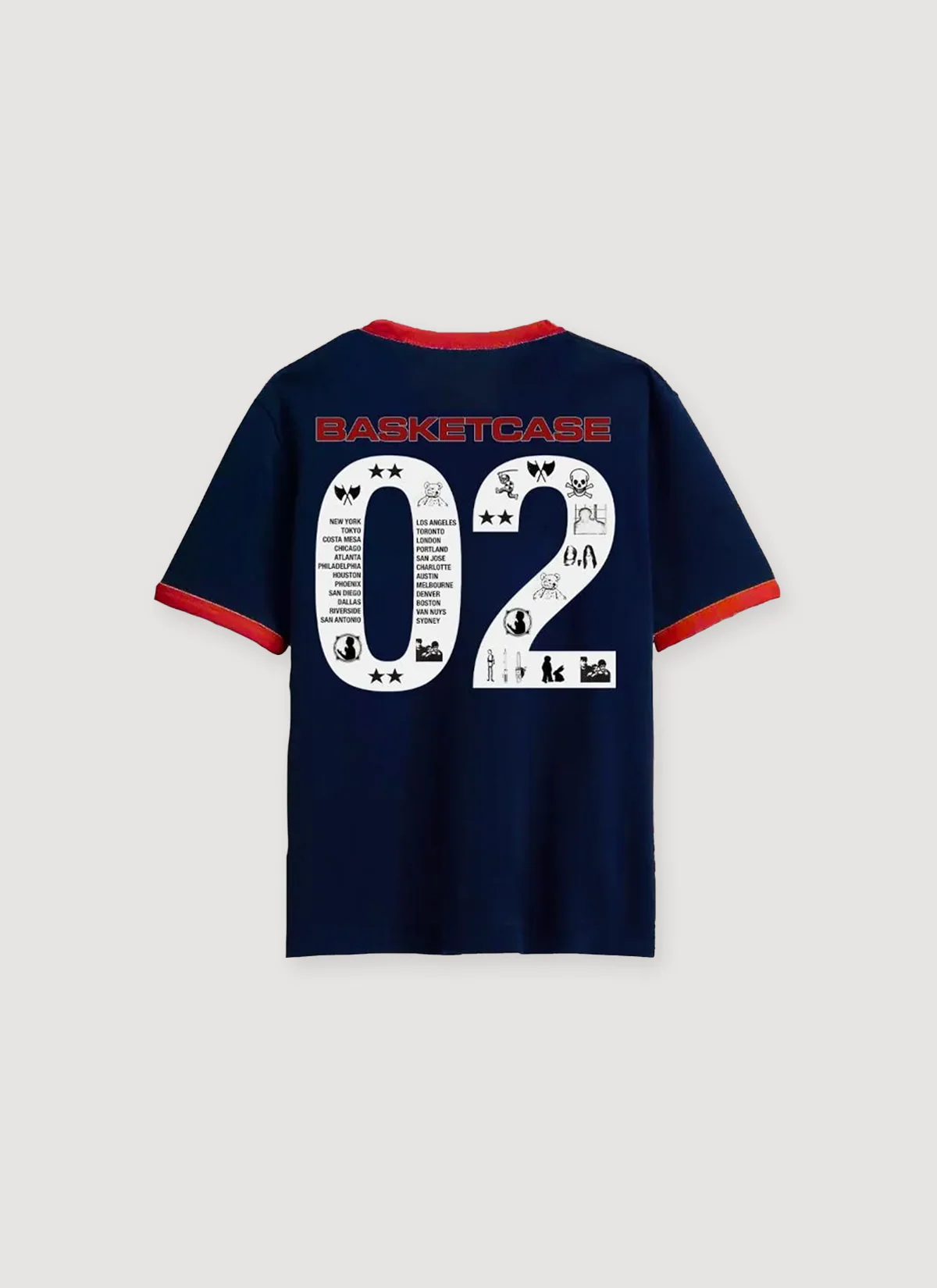 Computer Ringer Tee Navy - Image 2