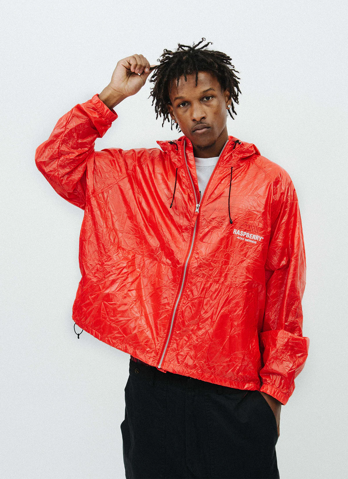 GV Gallery Crinkle Jacket Red - Image 3