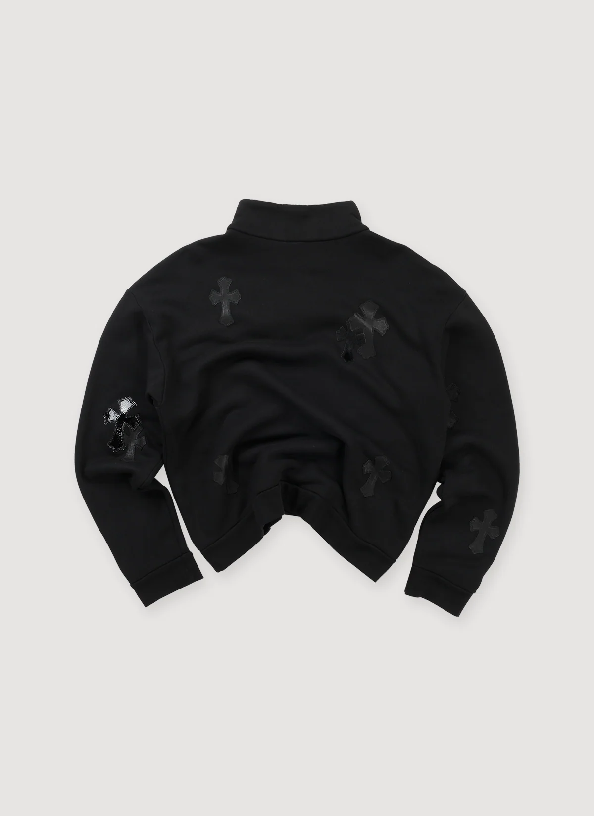 Chrome Hearts Cross Patch Quarter Zip Black (Pre-Owned) - Image 2