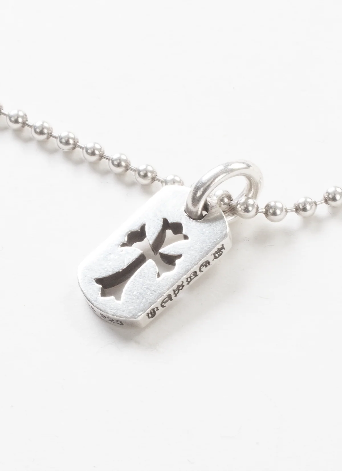 Chrome Hearts Cut Out Cross Dog Tag Silver - Image 2