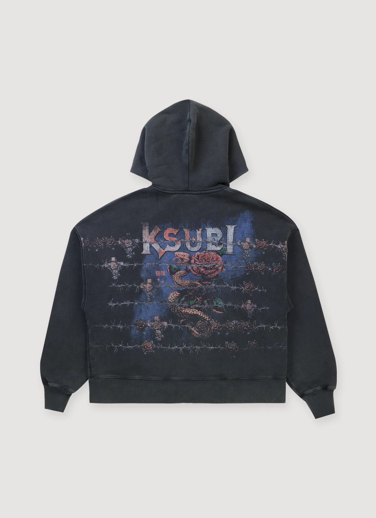 Ksubi Death Snake Halen Zip Sweatshirt Ash - Image 2