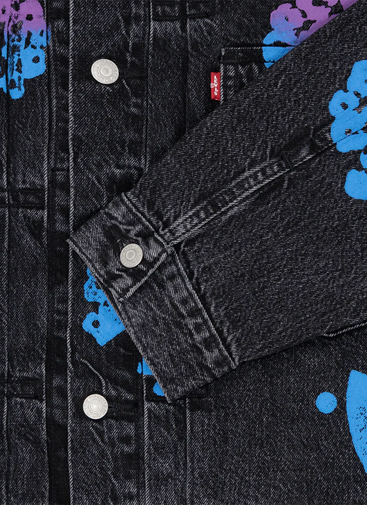 Denim Tears Bstroy Type-2 Denim Jacket Washed Black - Image 3