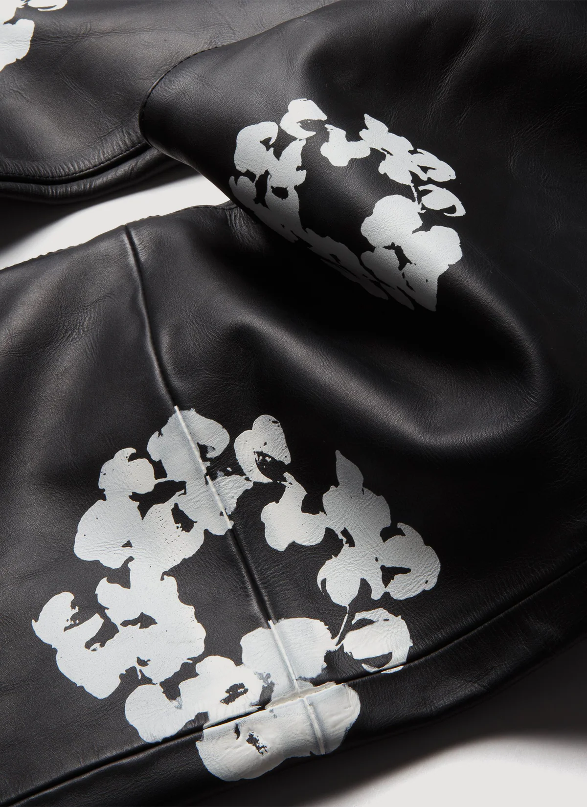 Denim Tears Leather Cotton Wreath Pants - Image 4