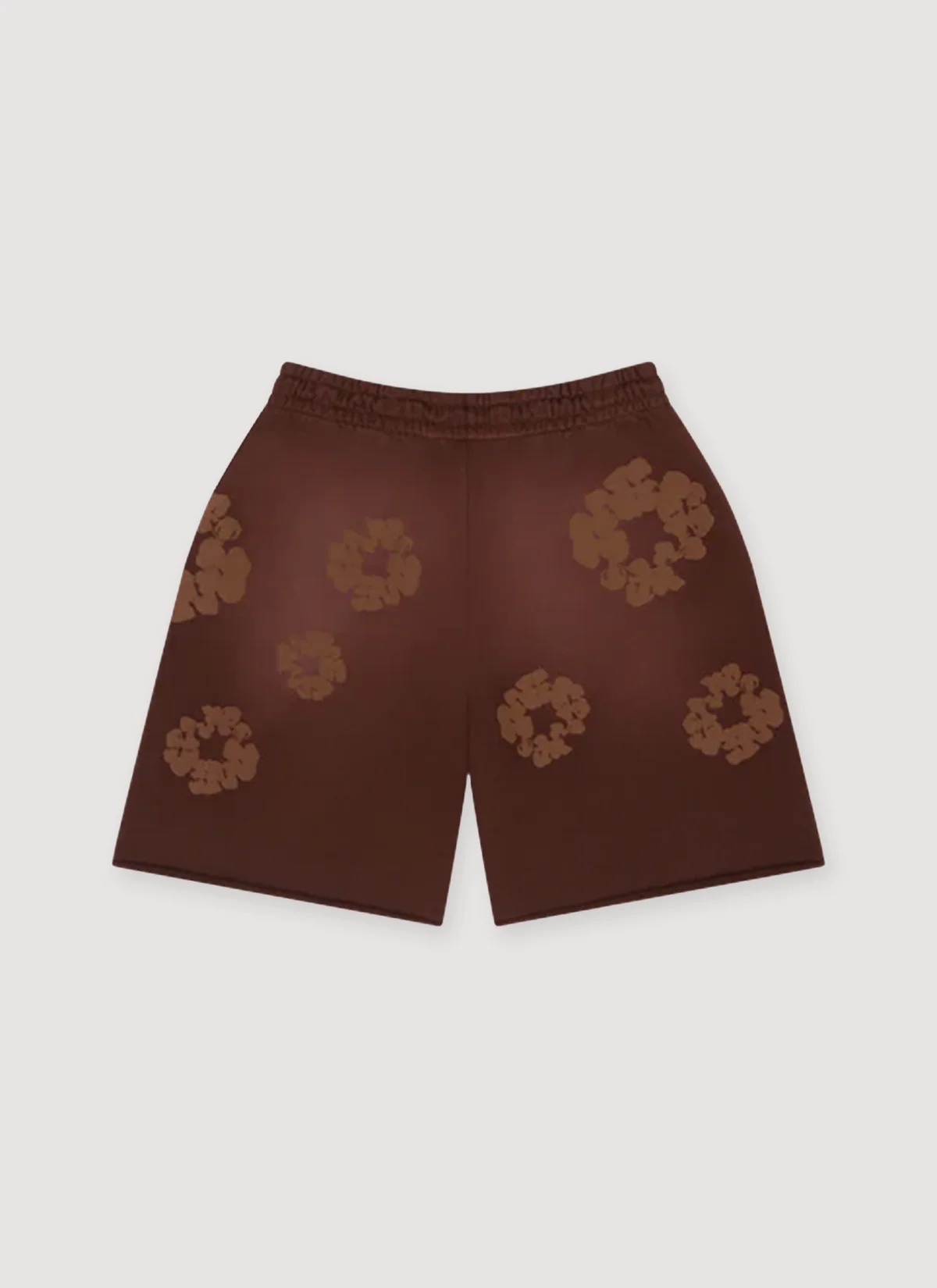 Denim Tears Mono Cotton Wreath Sweatshorts Brown - Image 2