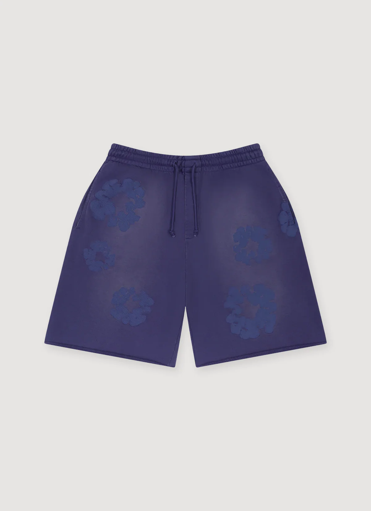 Denim Tears Mono Cotton Wreath Sweatshorts Washed Blue