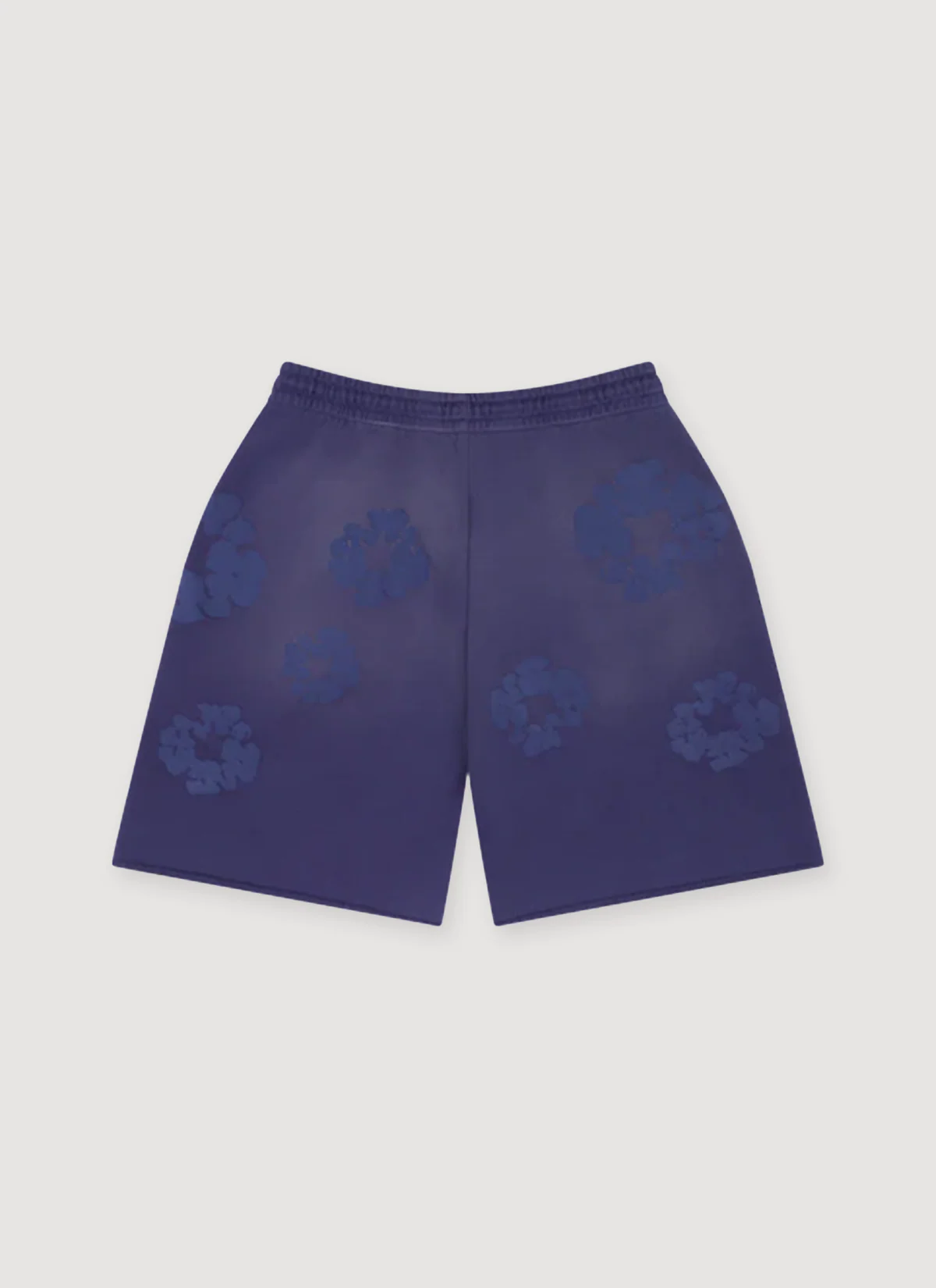 Denim Tears Mono Cotton Wreath Sweatshorts Washed Blue - Image 2